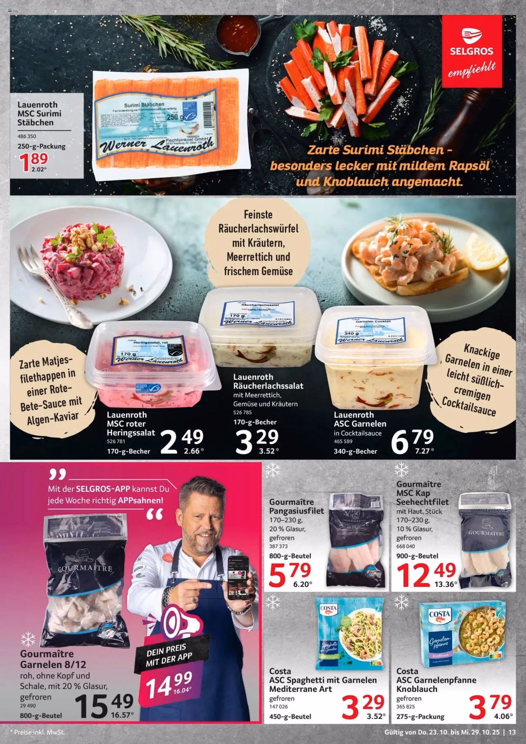 Selgros Prospekt - Gültiger Prospekt ab 23.10.2025, Seite 13 von insgesamt 24 Selgros Prospekt - Gültiger Prospekt ab 23.10.2025, Seite 13 von insgesamt 24