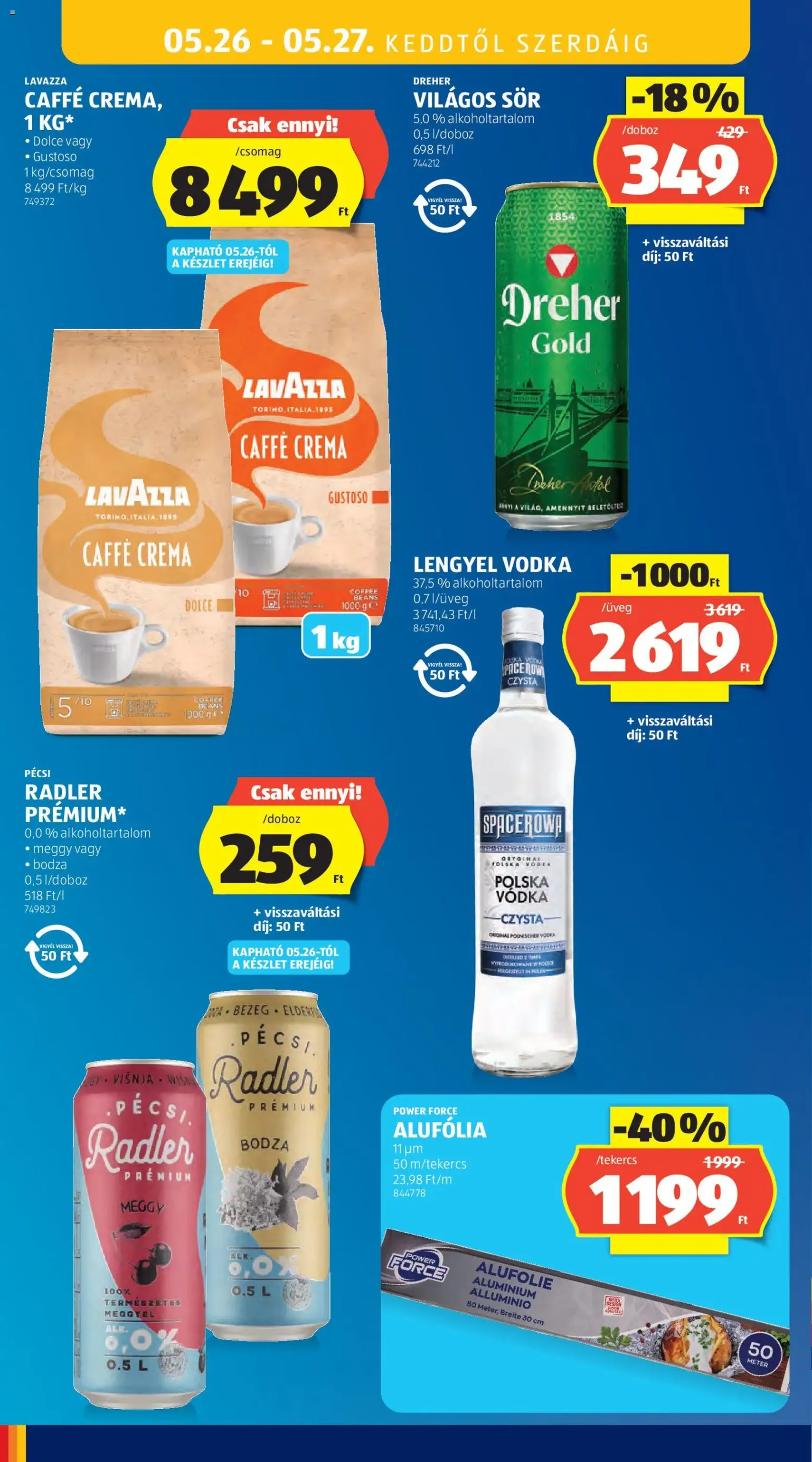 Aldi akciós újság - 2026.05.21. érvényes szórólap 40 oldal 65 oldalból