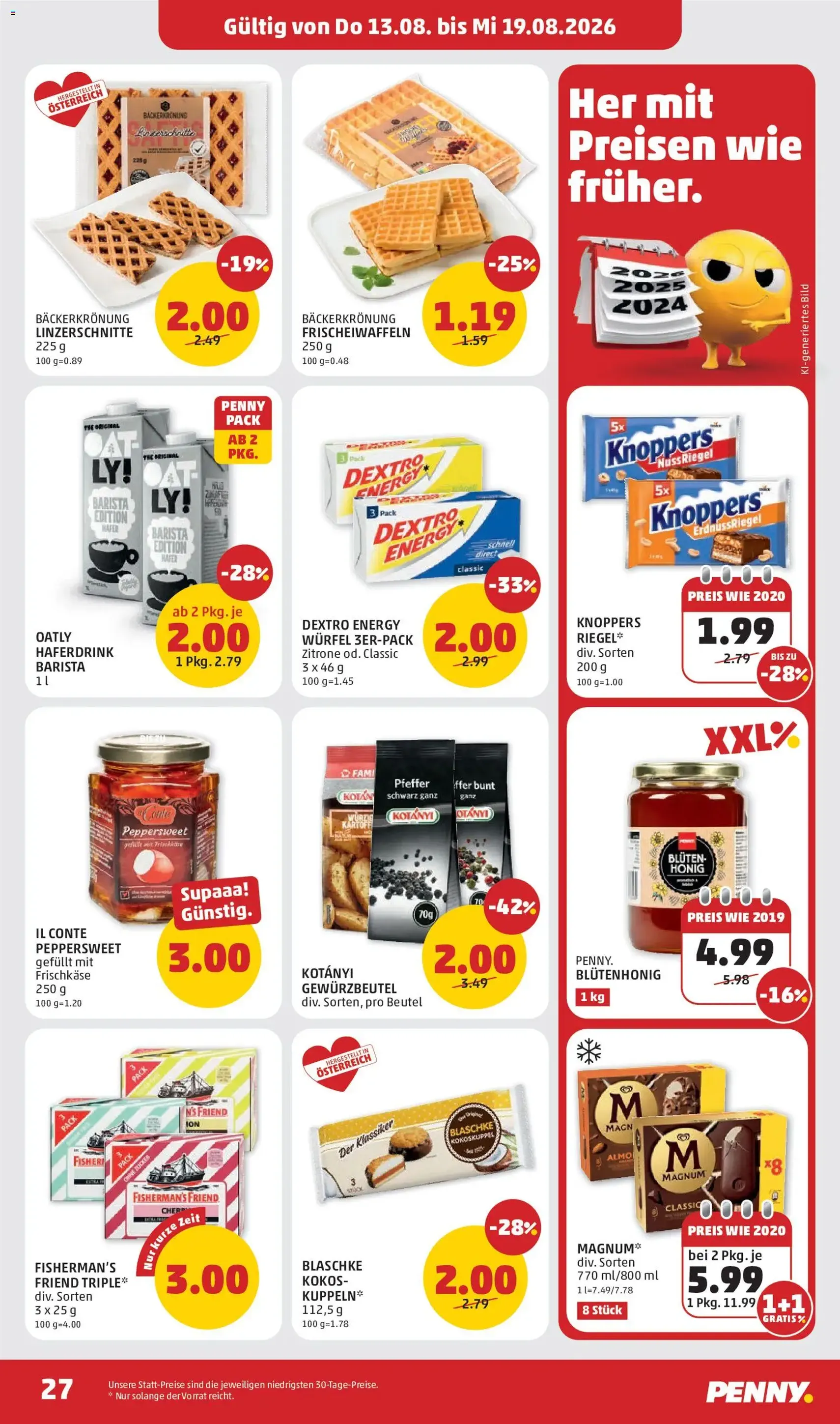 Penny Markt - Flugblatt - Gültiger Prospekt ab 13.08.2026, Seite 27 von insgesamt 32