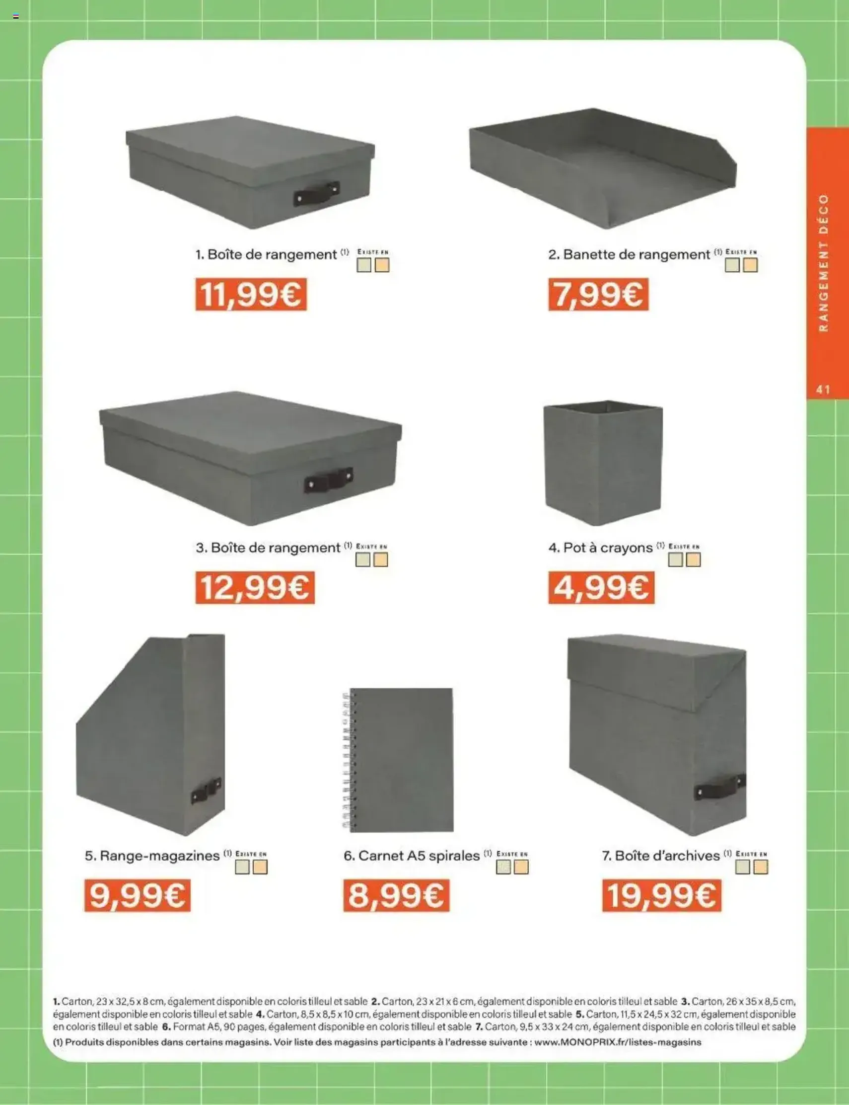 Monoprix catalogue guide de rentrée - brochure valable à partir du 05/08/2025, page 41 sur 42