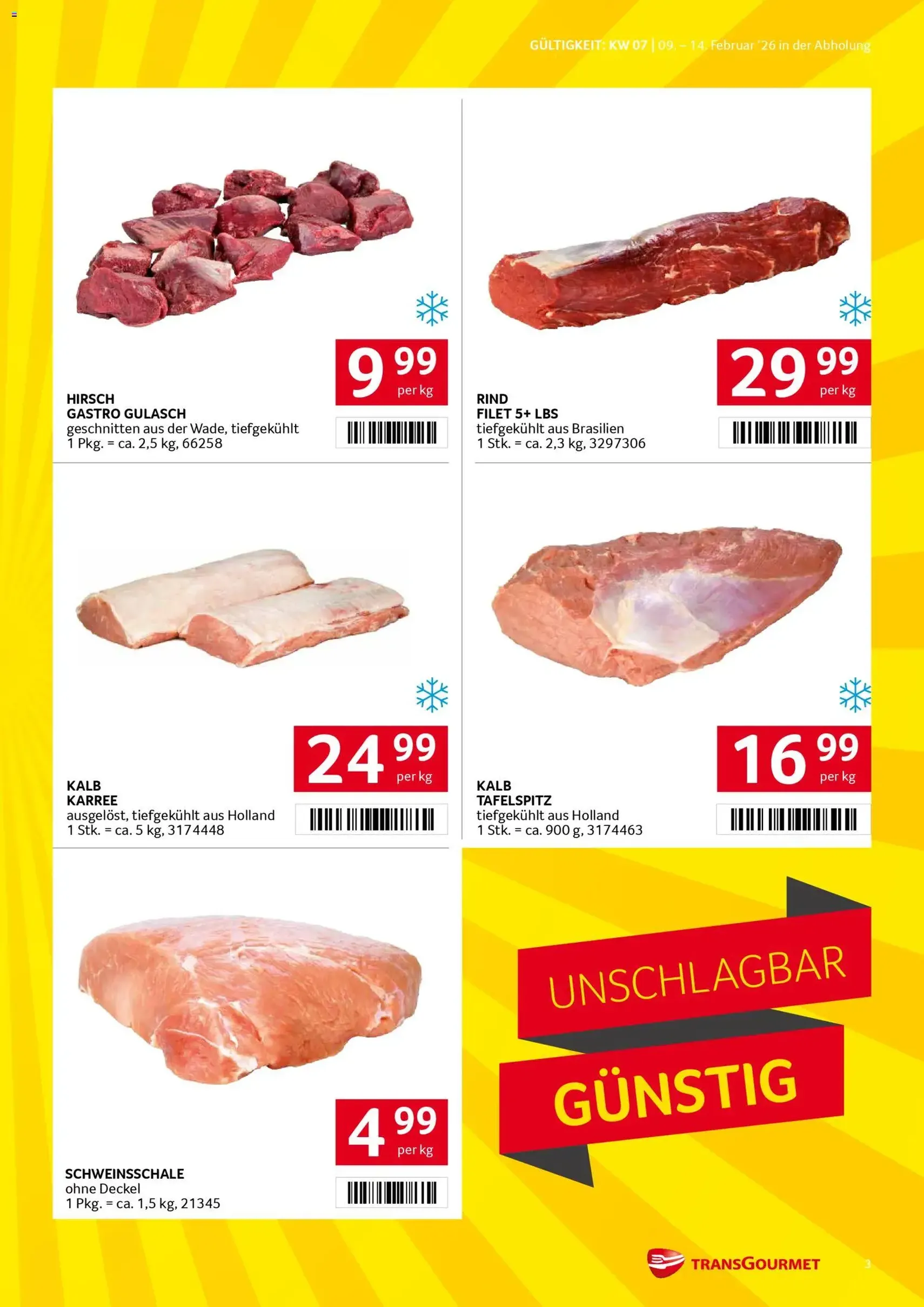 Transgourmet Flugblatt - Gültiger Prospekt ab 09.02.2026, Seite 3 von insgesamt 32