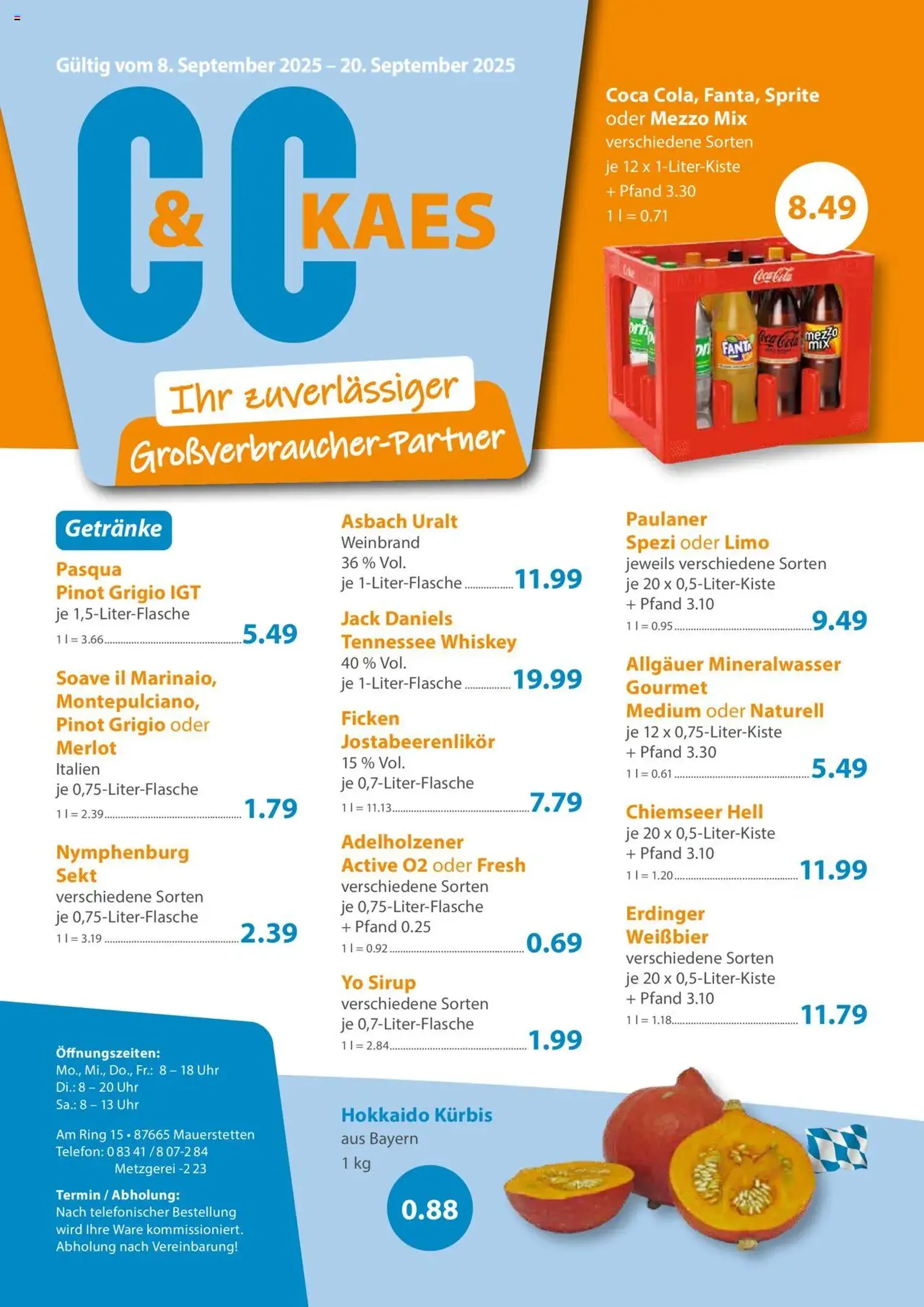 C&C Prospekt - Gültiger Prospekt ab 08.09.2025, Seite 1 von insgesamt 4
