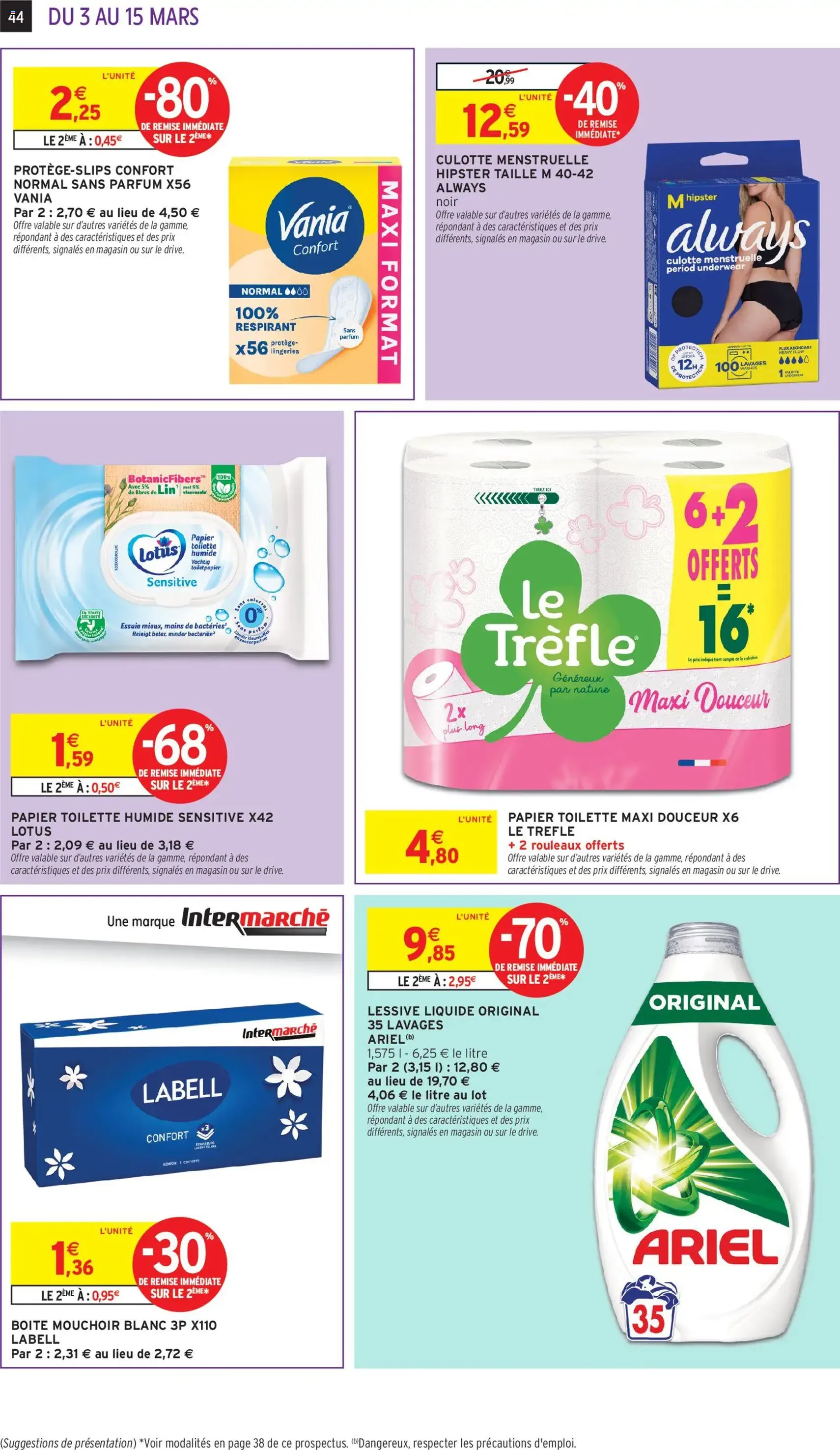 Intermarché catalogue semaine 10 - brochure valable à partir du 03/03/2026, page 44 sur 52