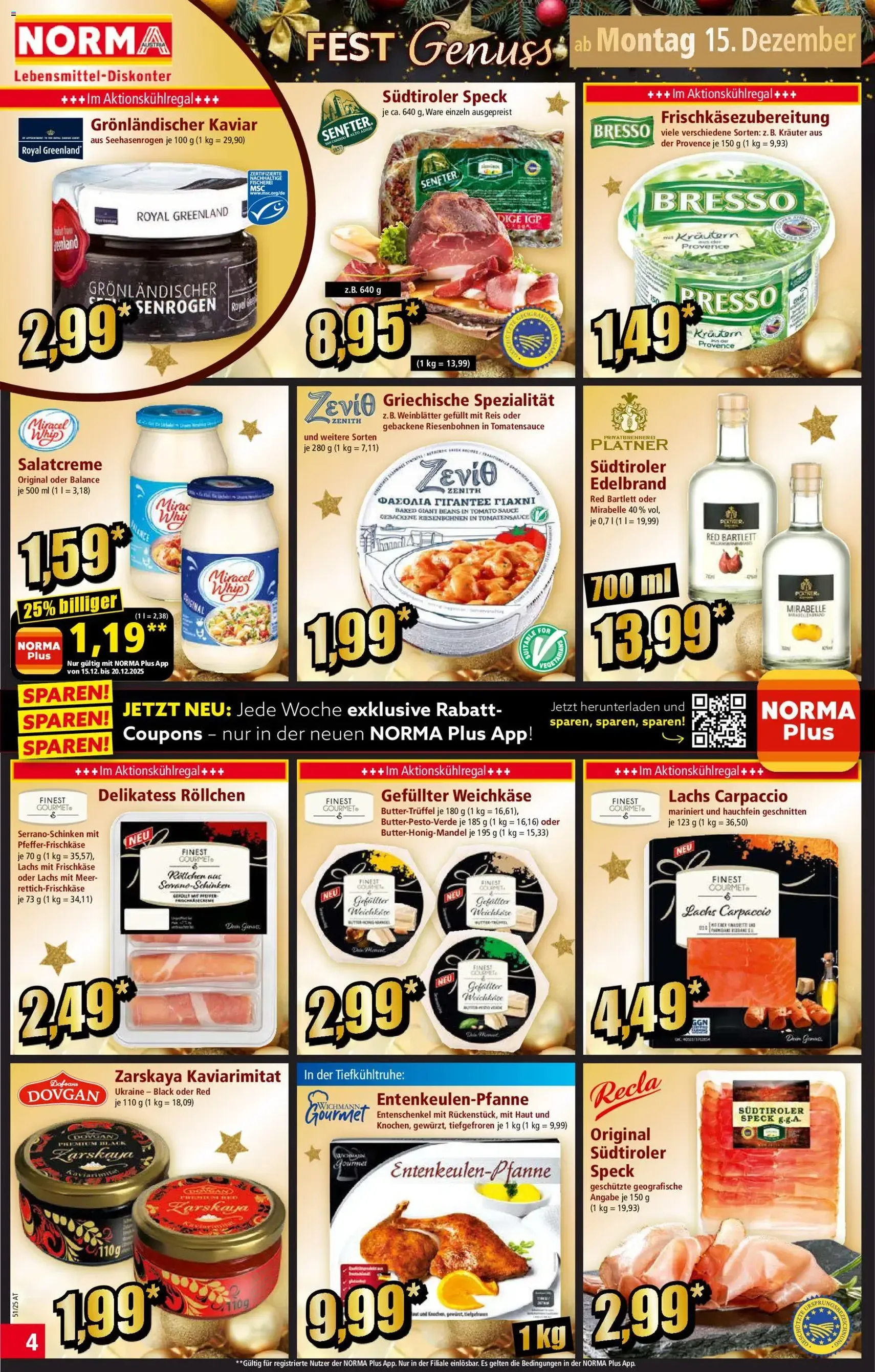 Norma Flugblatt - Gültiger Prospekt ab 15.12.2025, Seite 4 von insgesamt 18