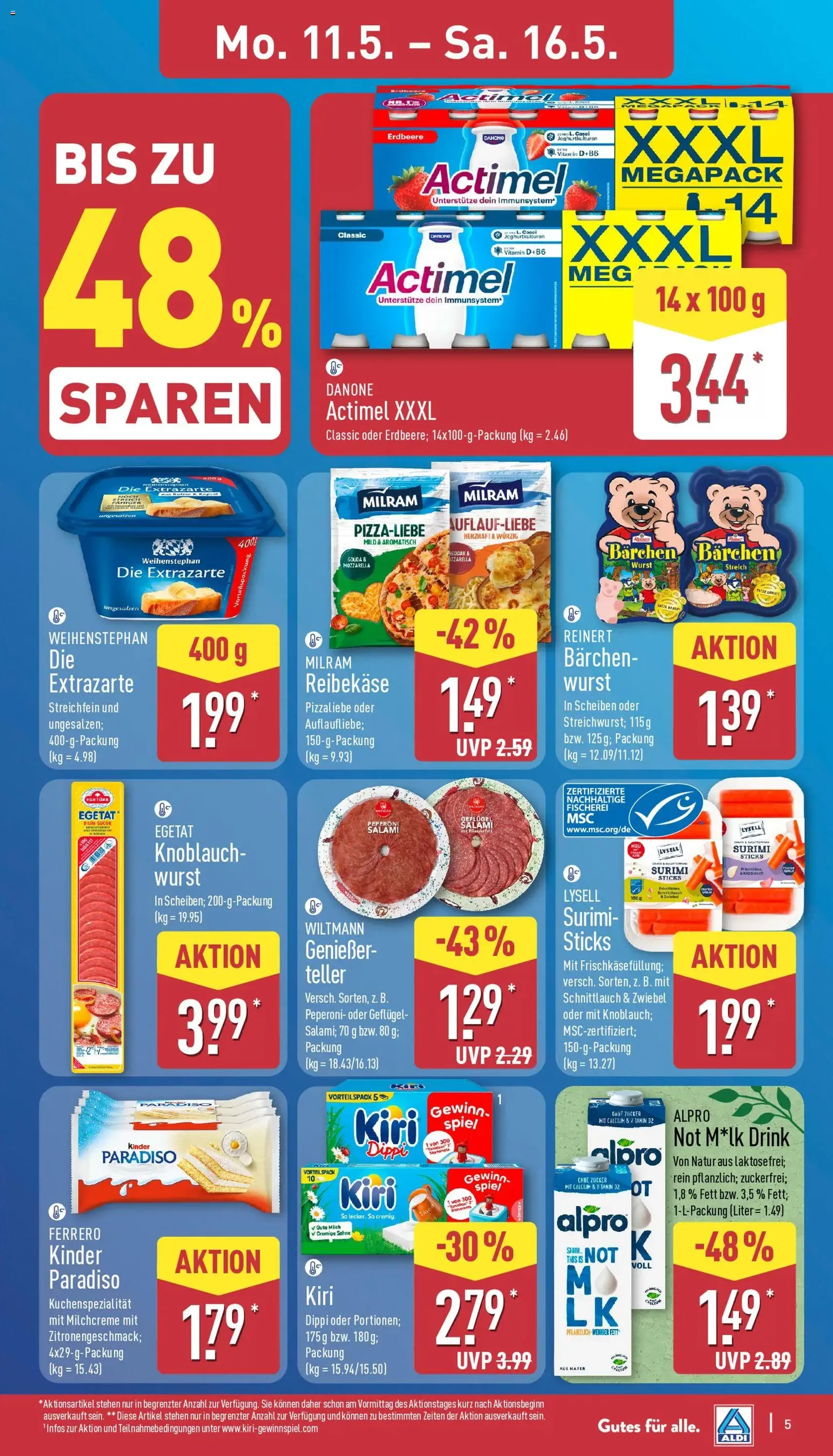 Aldi Prospekt - Gültiger Prospekt ab 11.05.2026, Seite 5 von insgesamt 43