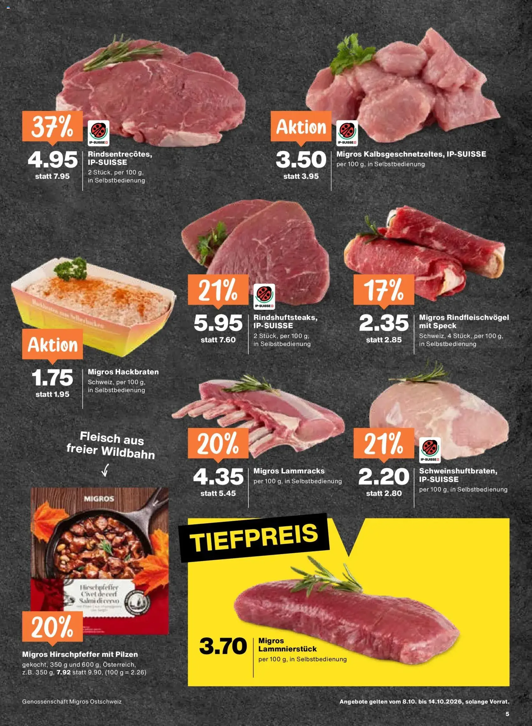 Migros aktionen - Gültiger Prospekt ab 08.10.2026, Seite 5 von insgesamt 24