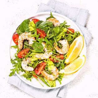 Voorvertoning van recept Salade met garnalen