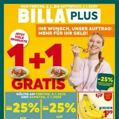 Billa Plus Flugblatt - Prospekt Vorschau gültig ab 02.01.2026