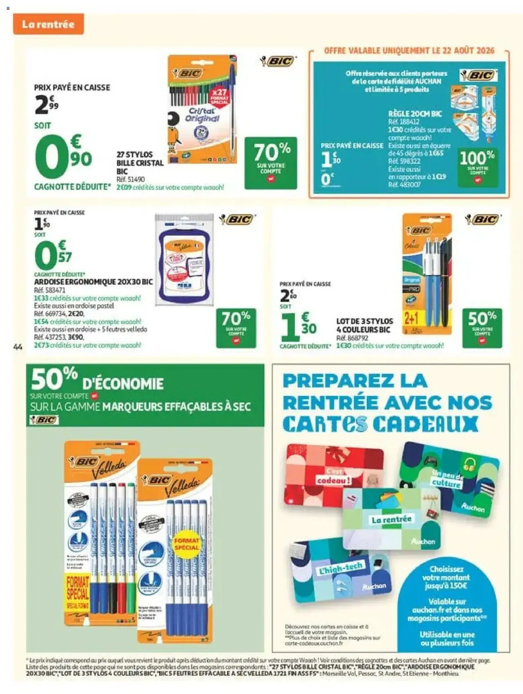 Auchan catalogue - brochure valable à partir du 18/08/2026, page 44 sur 51