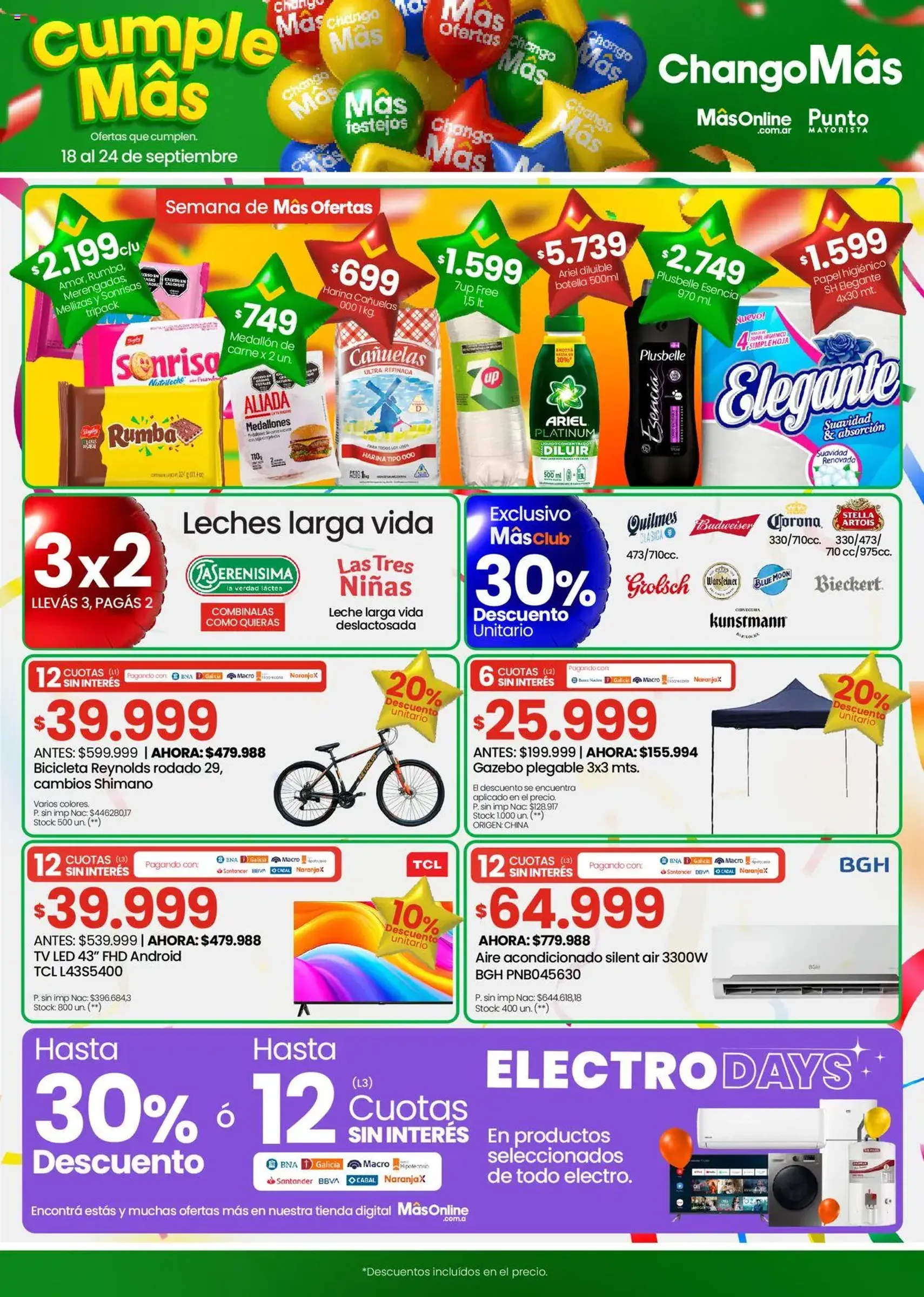 Changomas ofertas - folleto válido desde 18/09/2025 página 1 de 16