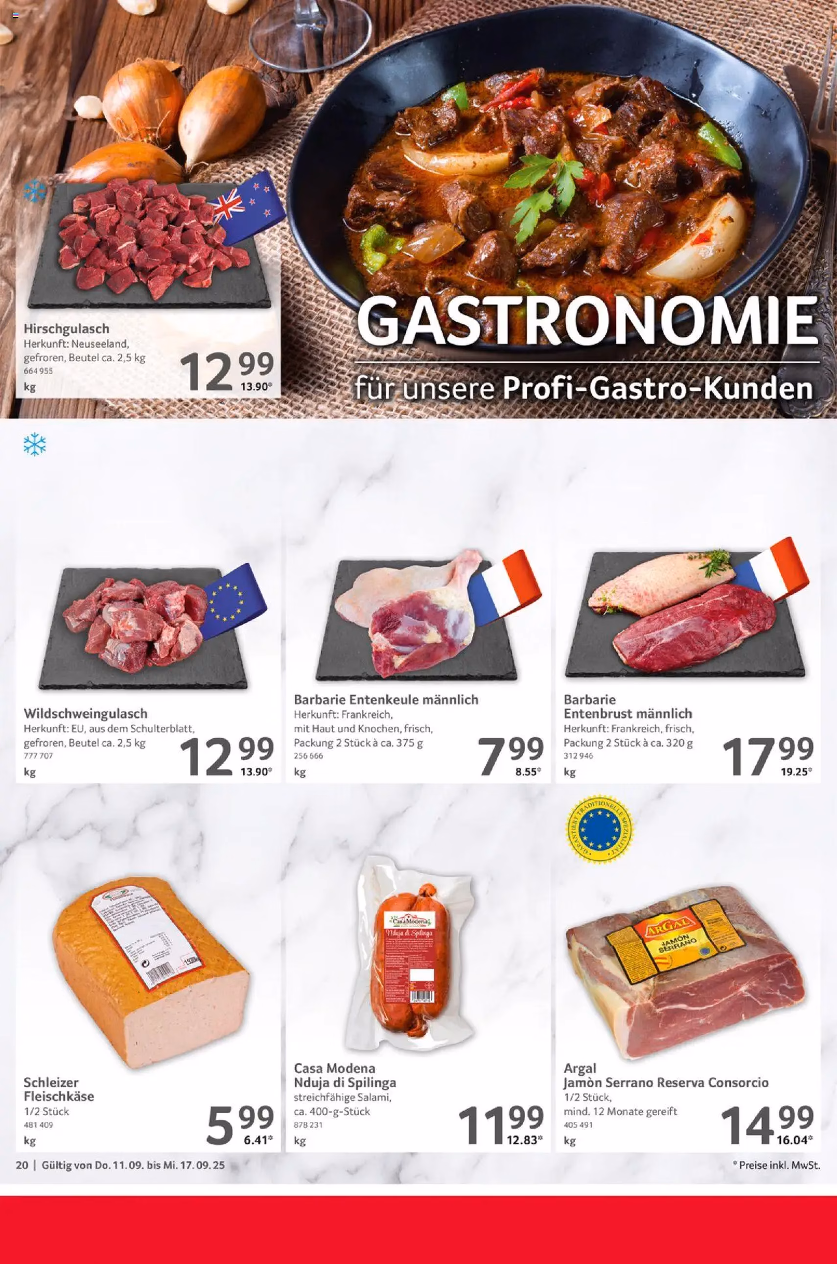 Selgros Prospekt - Gültiger Prospekt ab 11.09.2025, Seite 20 von insgesamt 28 Selgros Prospekt - Gültiger Prospekt ab 11.09.2025, Seite 20 von insgesamt 28