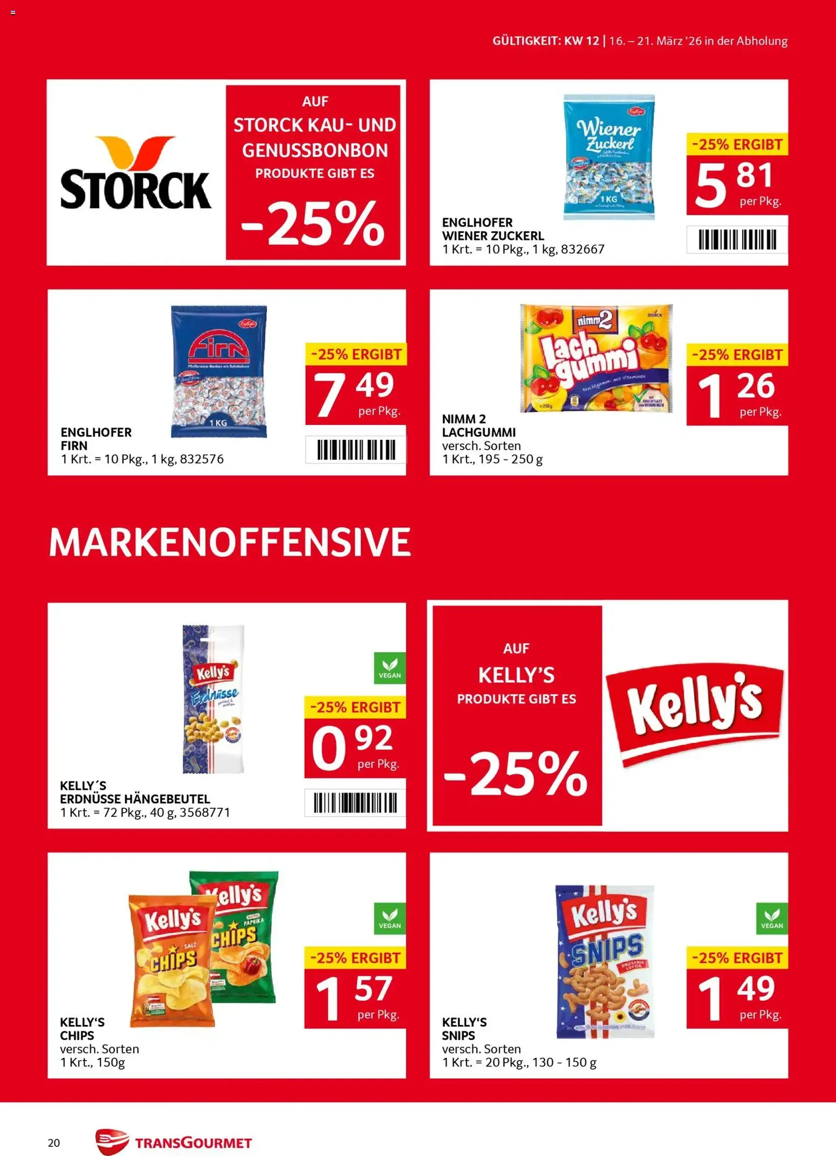 Transgourmet Flugblatt - Gültiger Prospekt ab 16.03.2026, Seite 20 von insgesamt 36