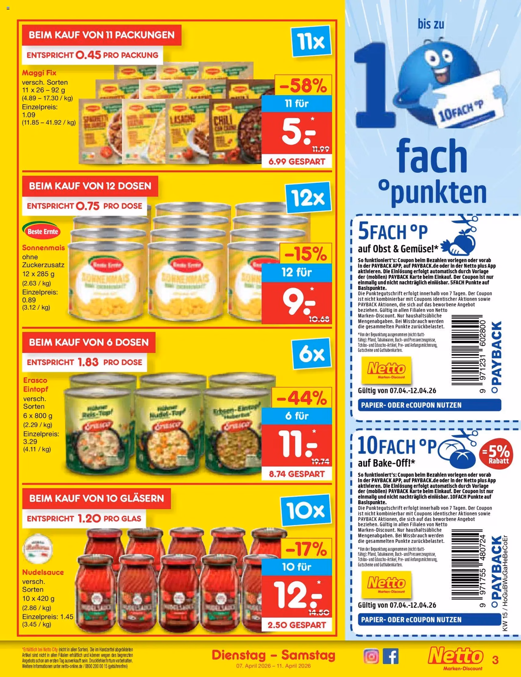 Netto Marken-Discount Prospekt - Gültiger Prospekt ab 07.04.2026, Seite 3 von insgesamt 59