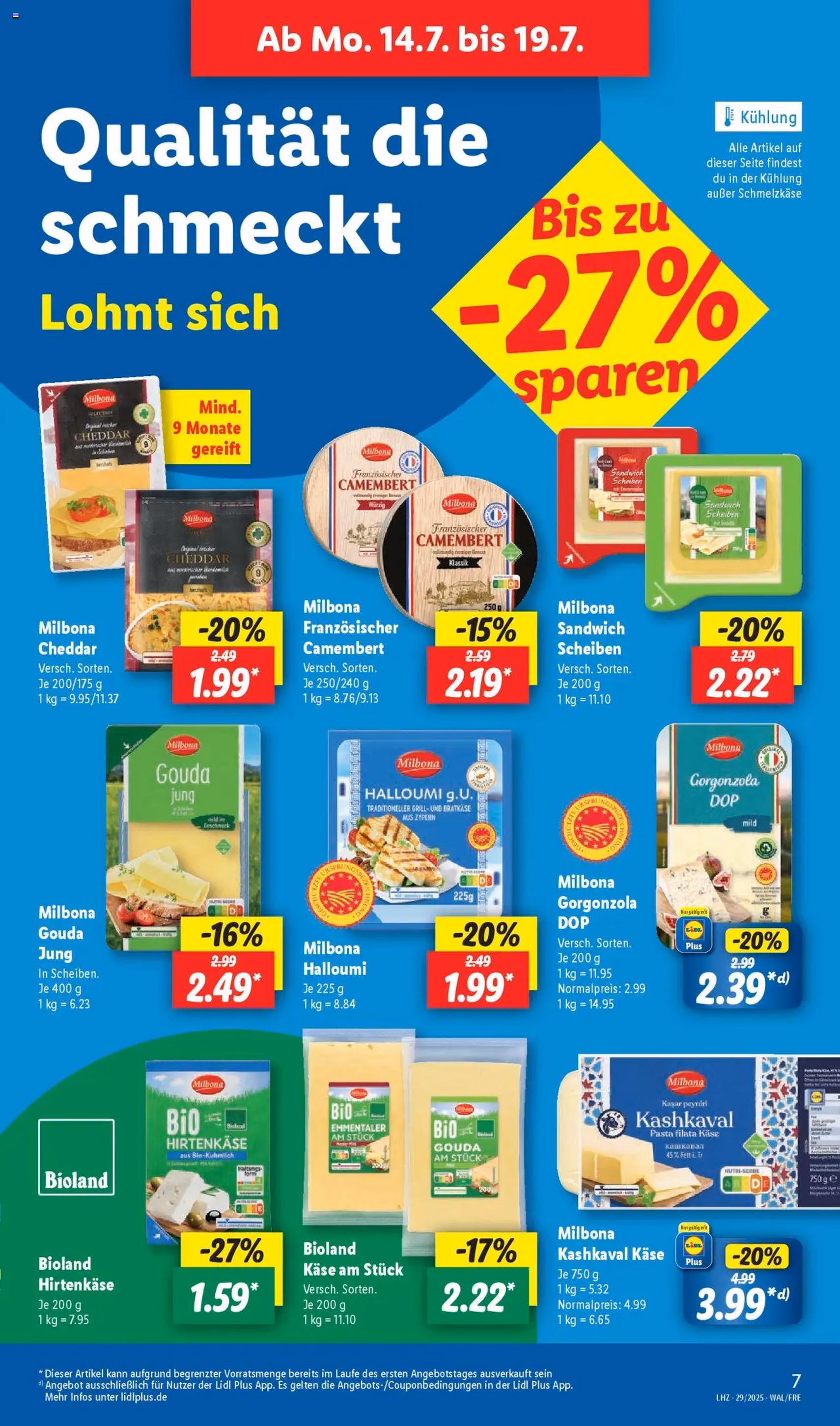 Lidl Prospekt - Gültiger Prospekt ab 14.07.2025, Seite 7 von insgesamt 65