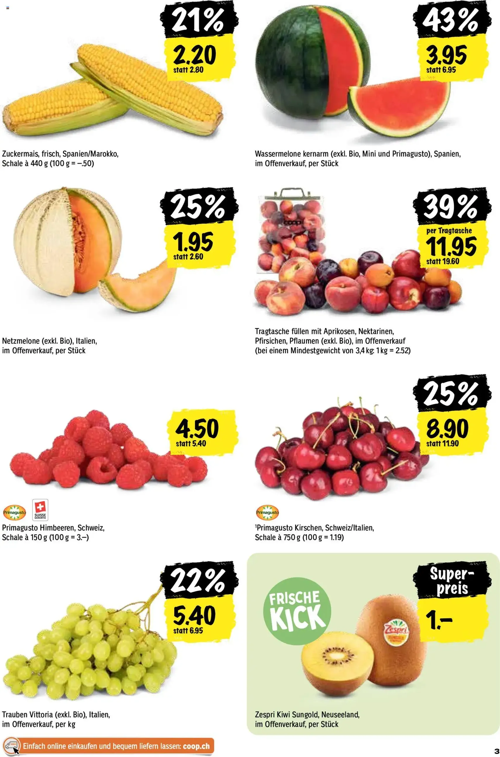 Coop aktionen - Gültiger Prospekt ab 18.06.2026, Seite 3 von insgesamt 24