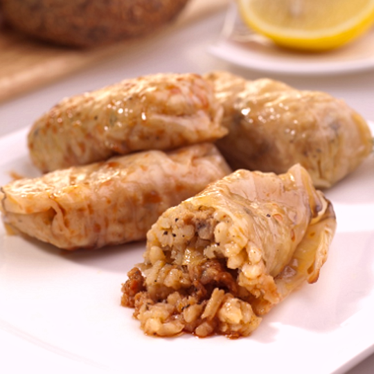 Anteprima ricetta Involtini classici di cavolo ripieni di carne macinata