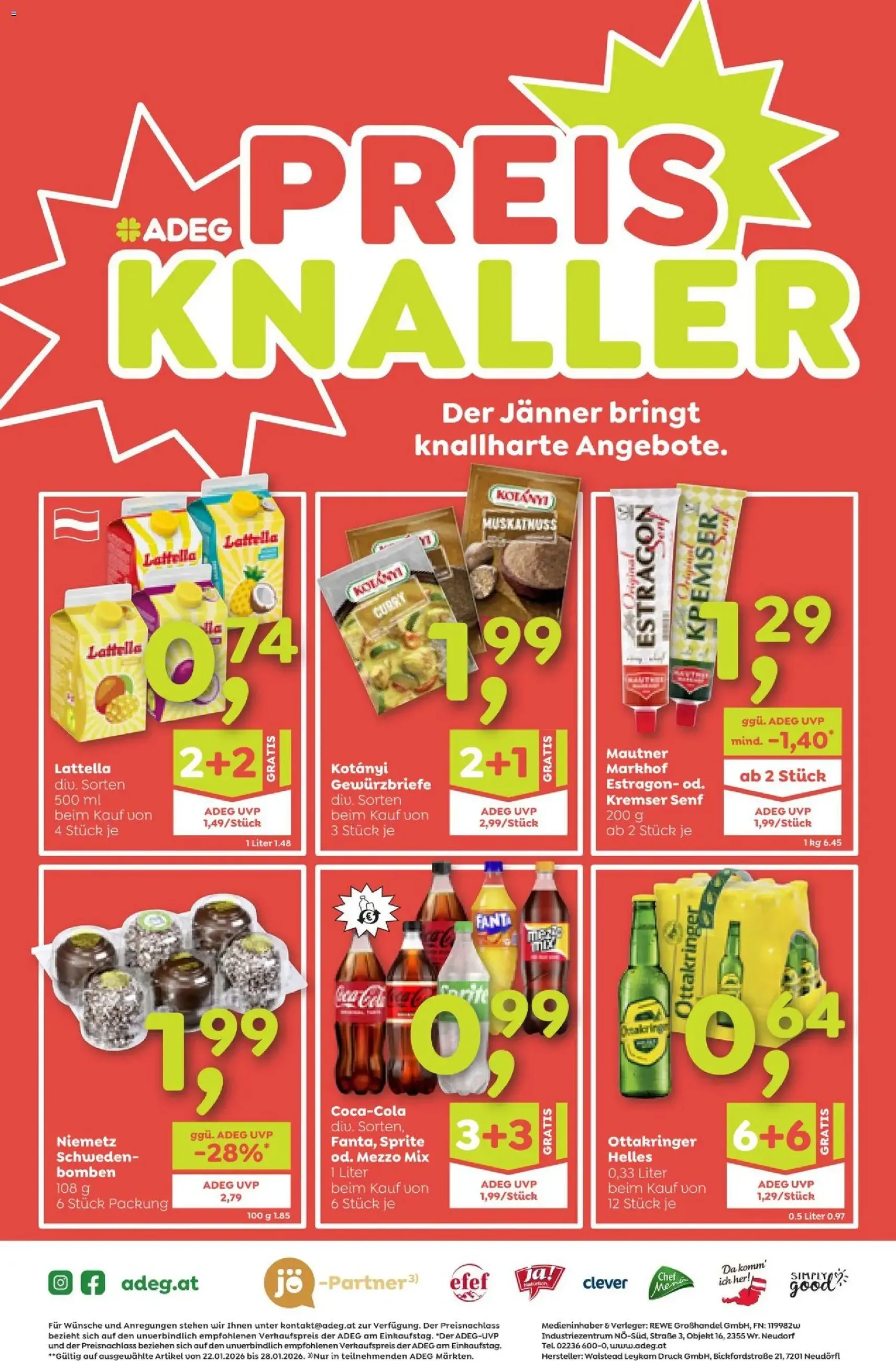 ADEG Flugblatt - Gültiger Prospekt ab 22.01.2026, Seite 16 von insgesamt 16