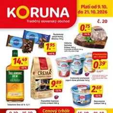 Koruna leták - náhľad letáku platný od 09.10.2026