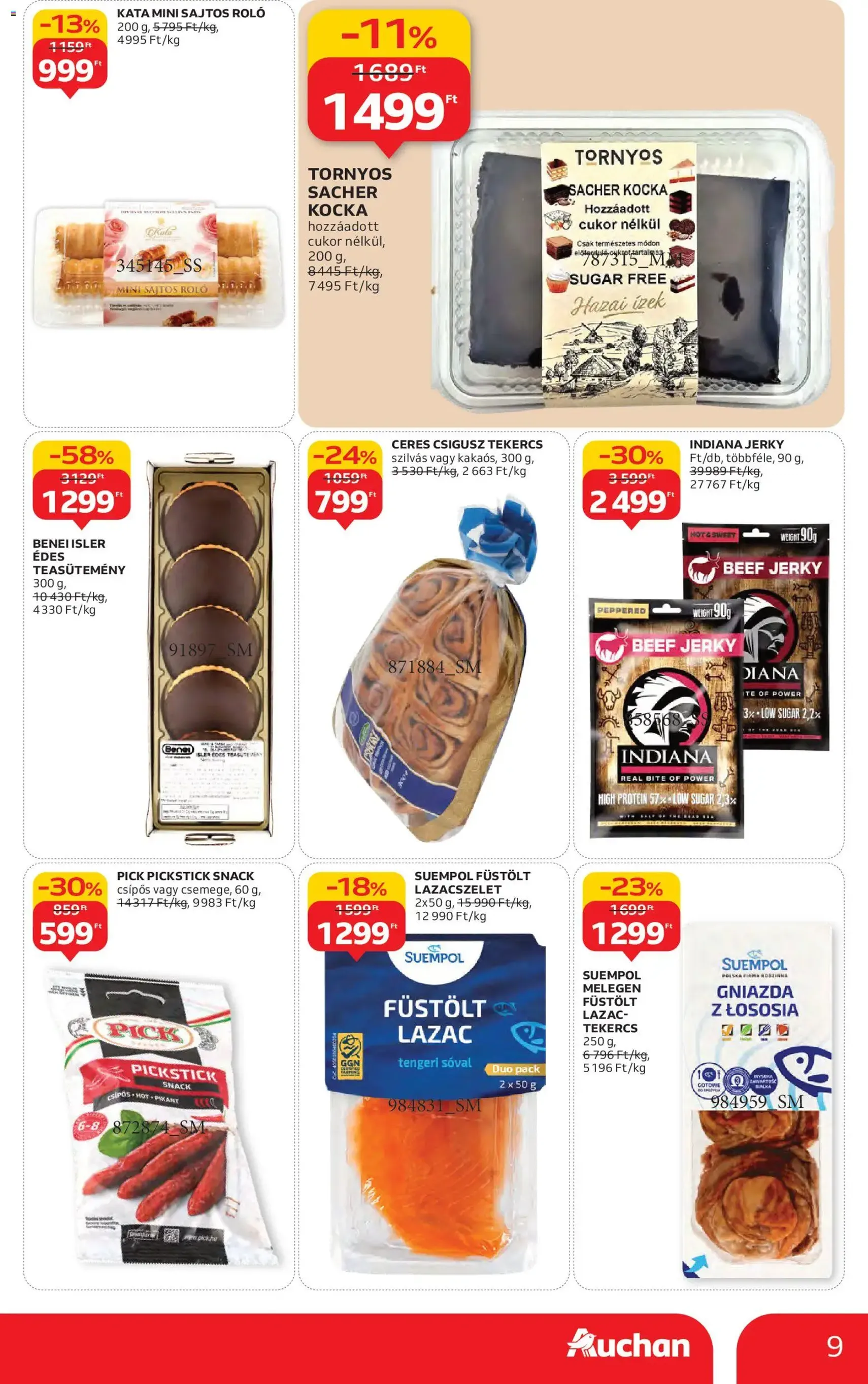 Auchan Akciós újság - 2025.10.30. érvényes szórólap 9 oldal 58 oldalból Auchan Akciós újság - 2025.10.30. érvényes szórólap 9 oldal 58 oldalból