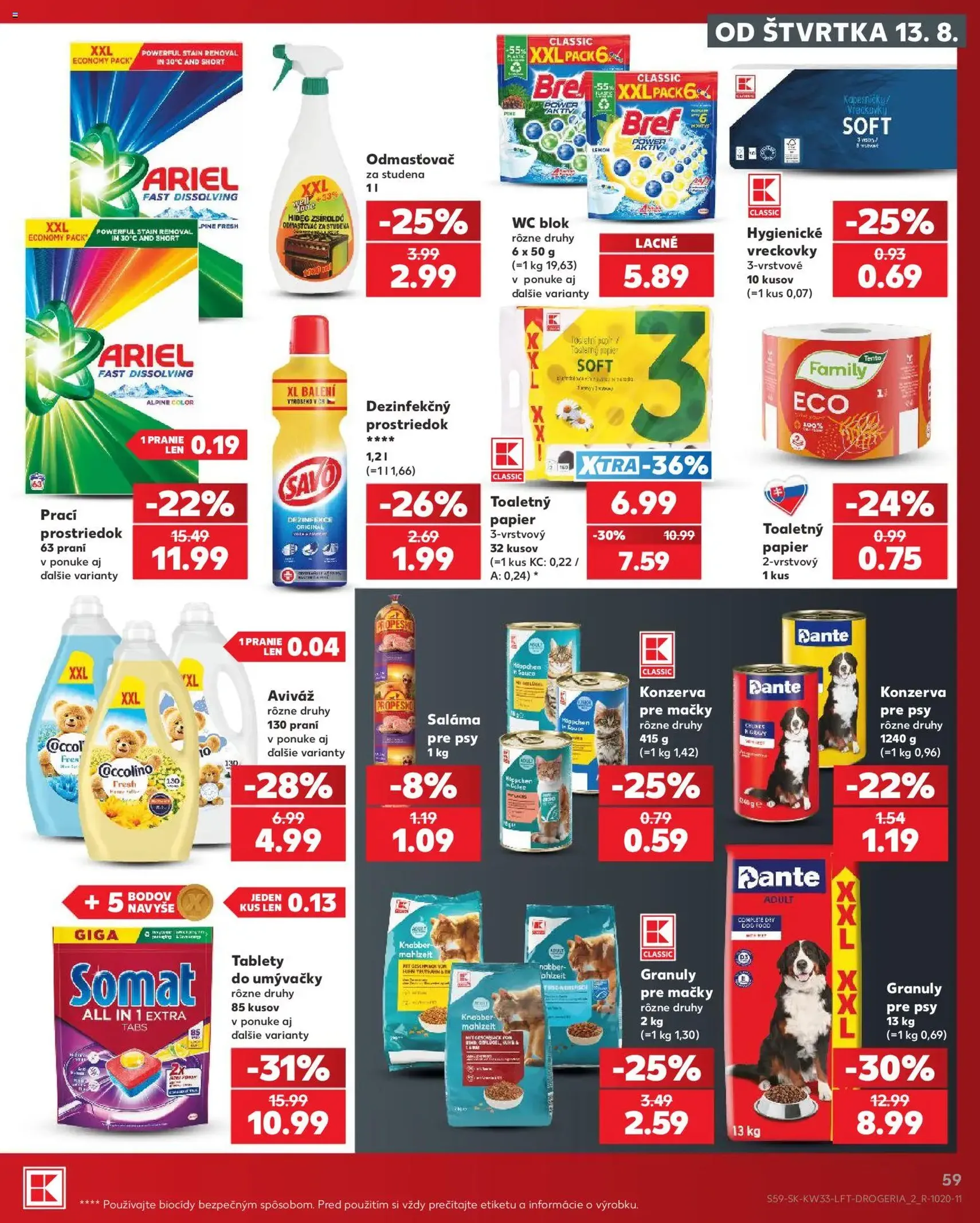 Kaufland leták - platný leták od 13.08.2026 strana 59 z 80