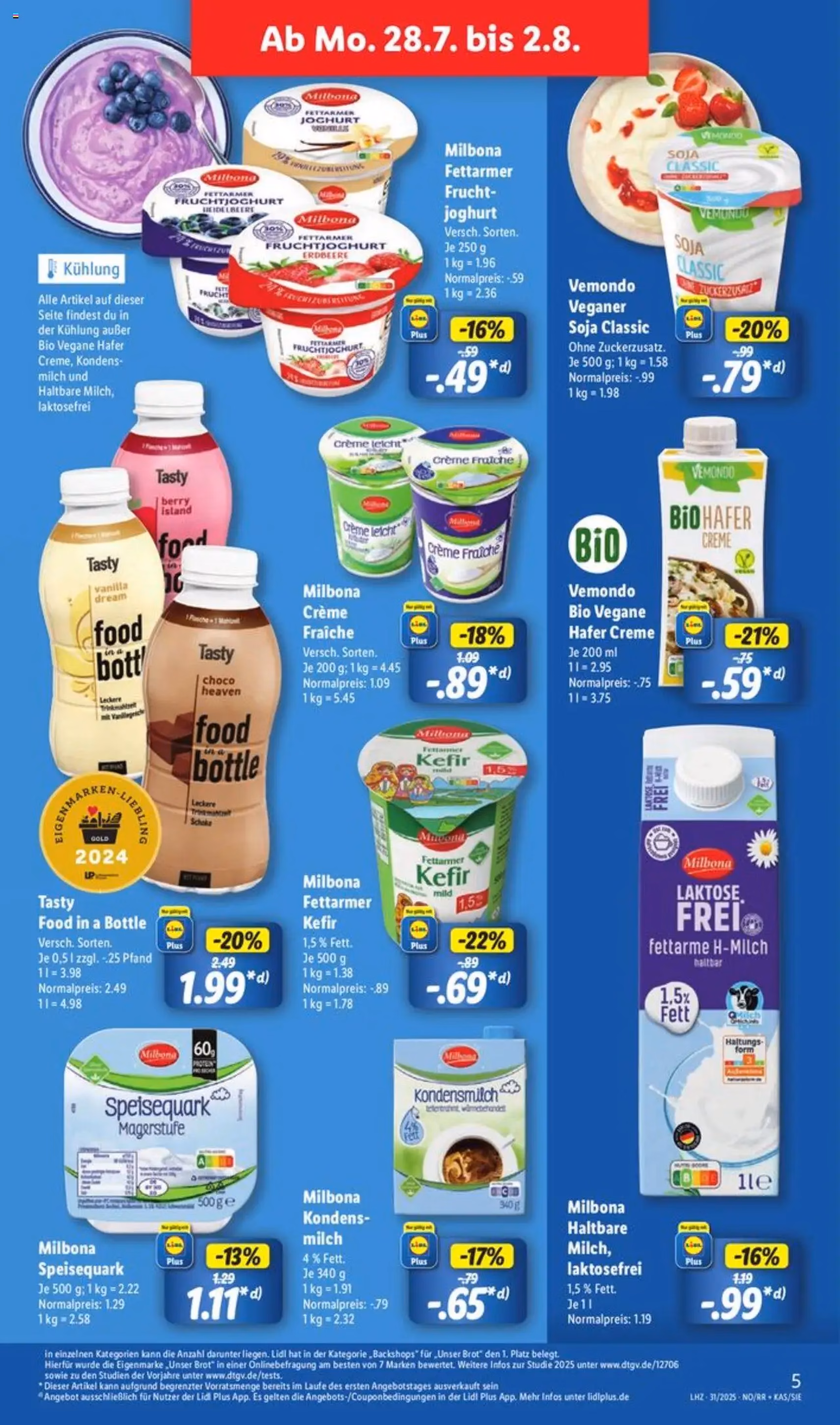 Lidl Prospekt - Gültiger Prospekt ab 28.07.2025, Seite 5 von insgesamt 62 Lidl Prospekt - Gültiger Prospekt ab 28.07.2025, Seite 5 von insgesamt 62