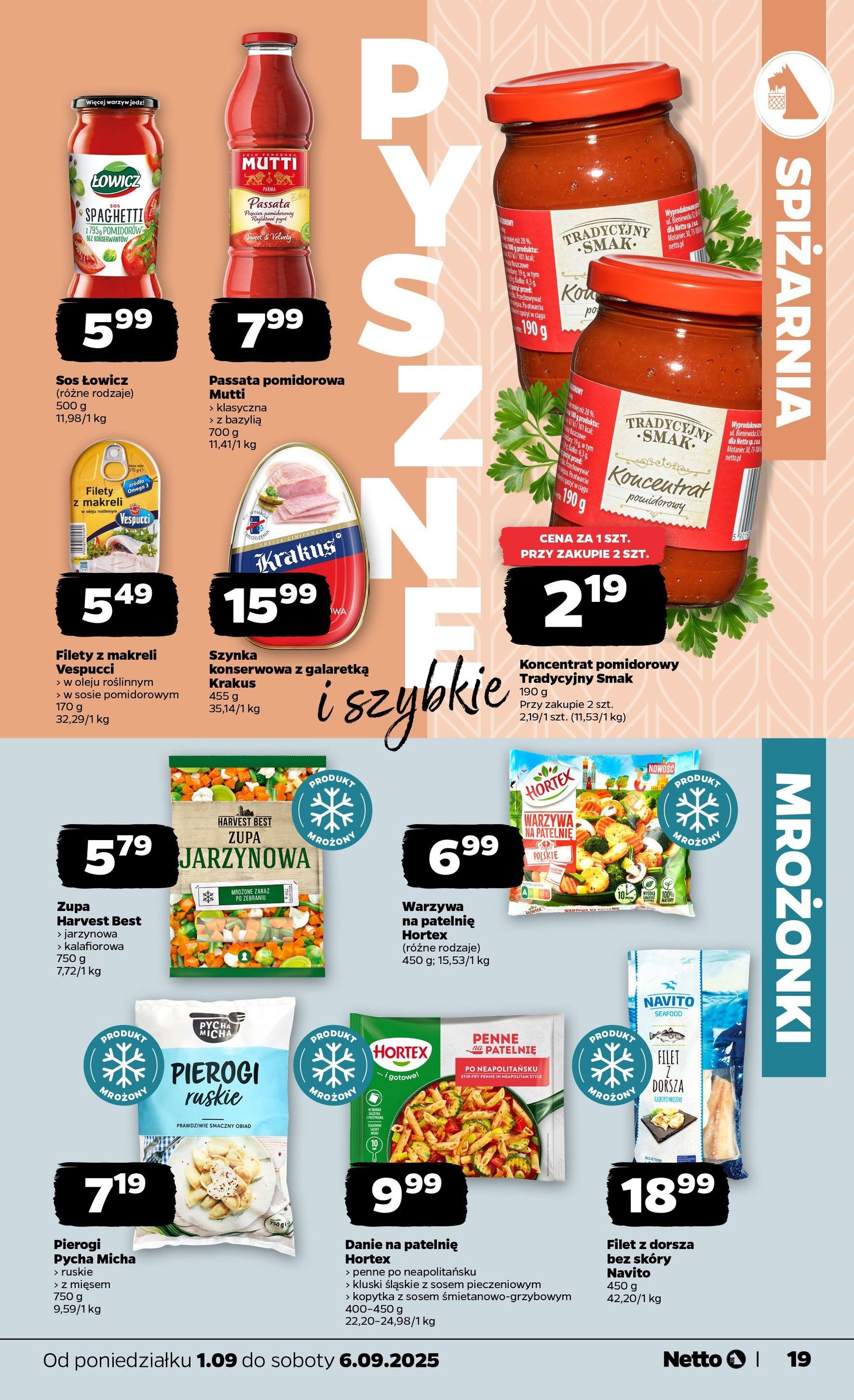 Netto gazetka - Spożywcza - ważny gazetka od 01.09.2025 strona 19 z 31 Netto gazetka - Spożywcza - ważny gazetka od 01.09.2025 strona 19 z 31