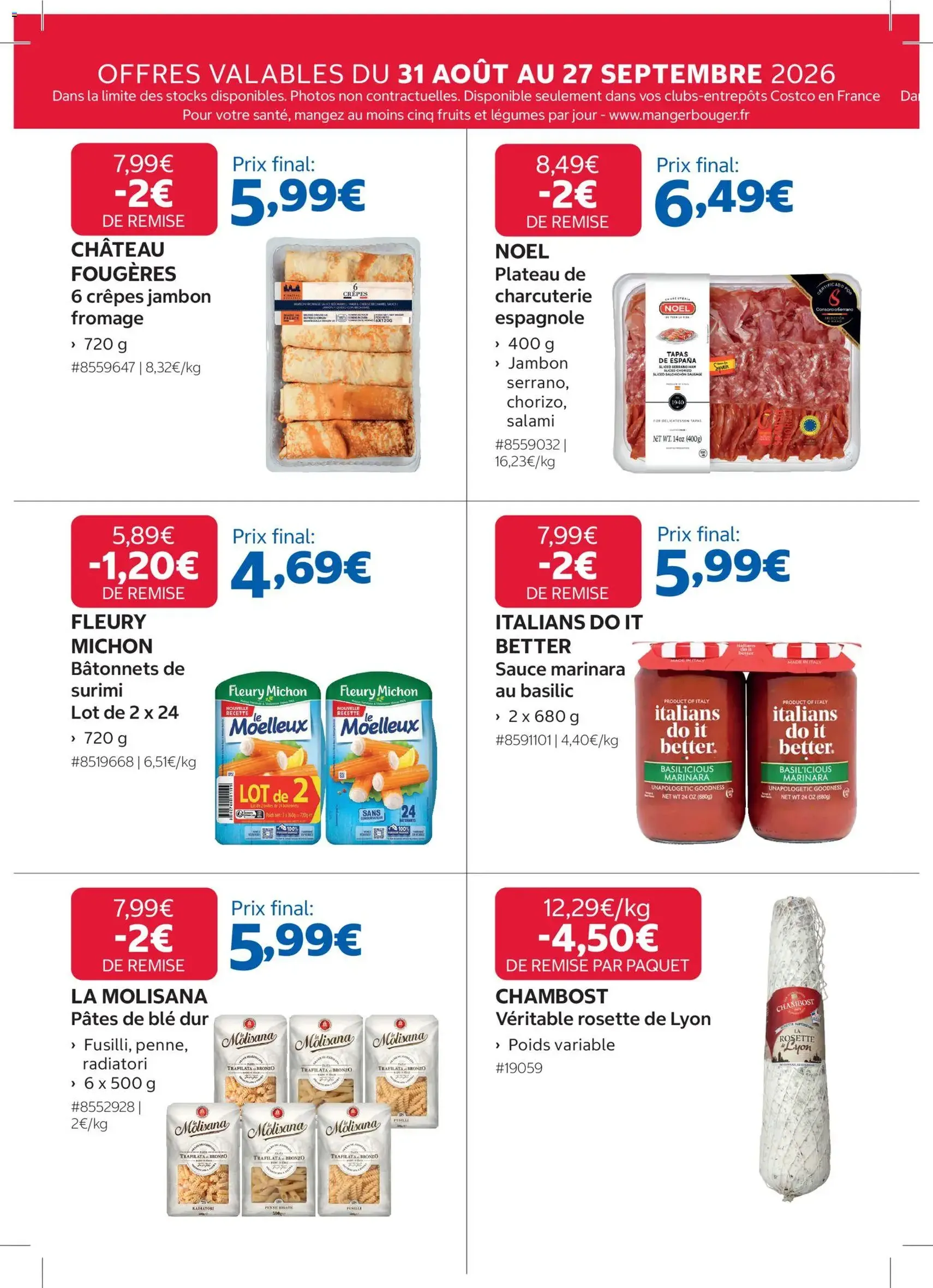 Costco catalogue - brochure valable à partir du 31/08/2026, page 14 sur 20