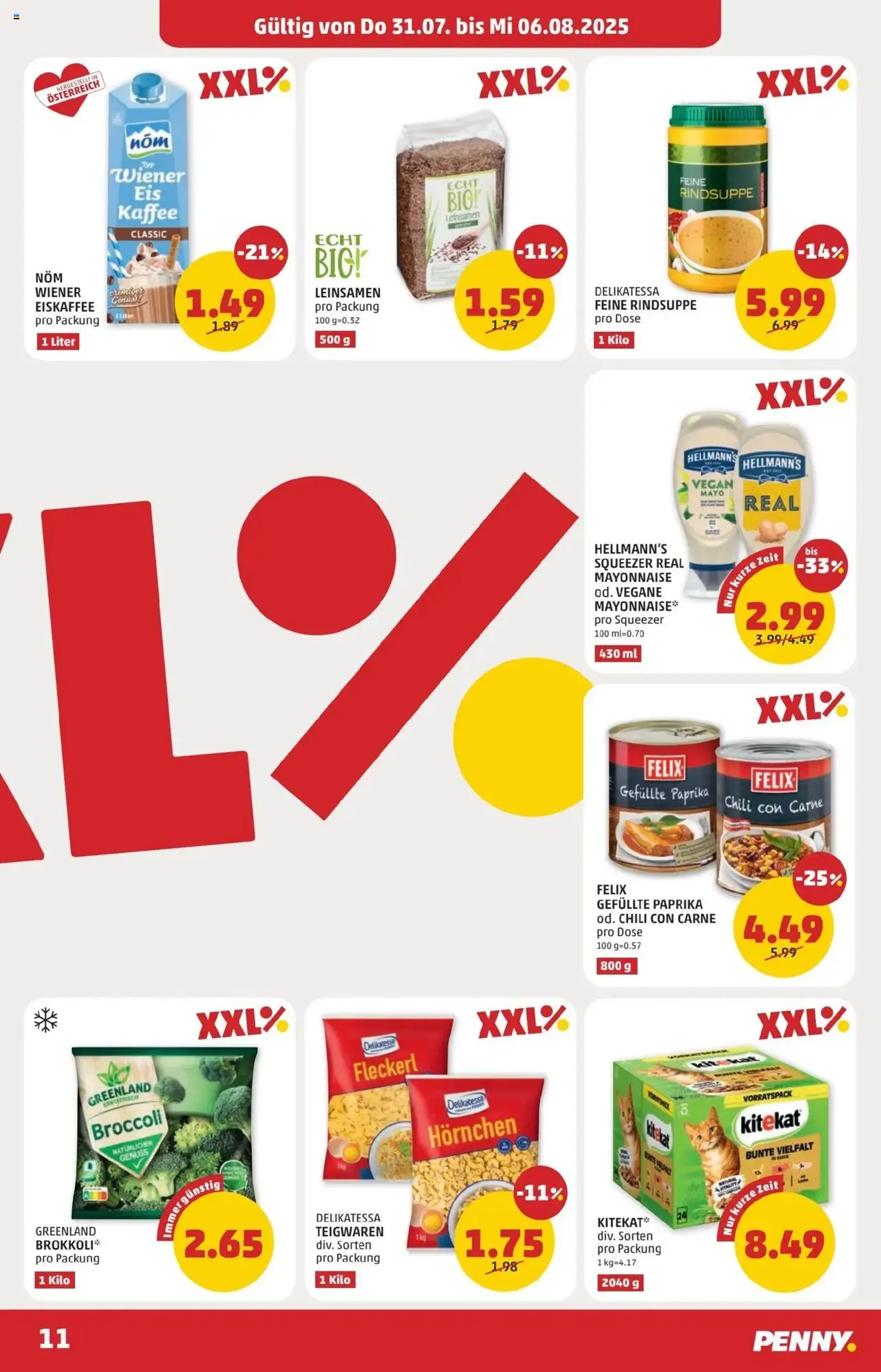 Penny Markt Flugblatt - Gültiger Prospekt ab 31.07.2025, Seite 11 von insgesamt 24