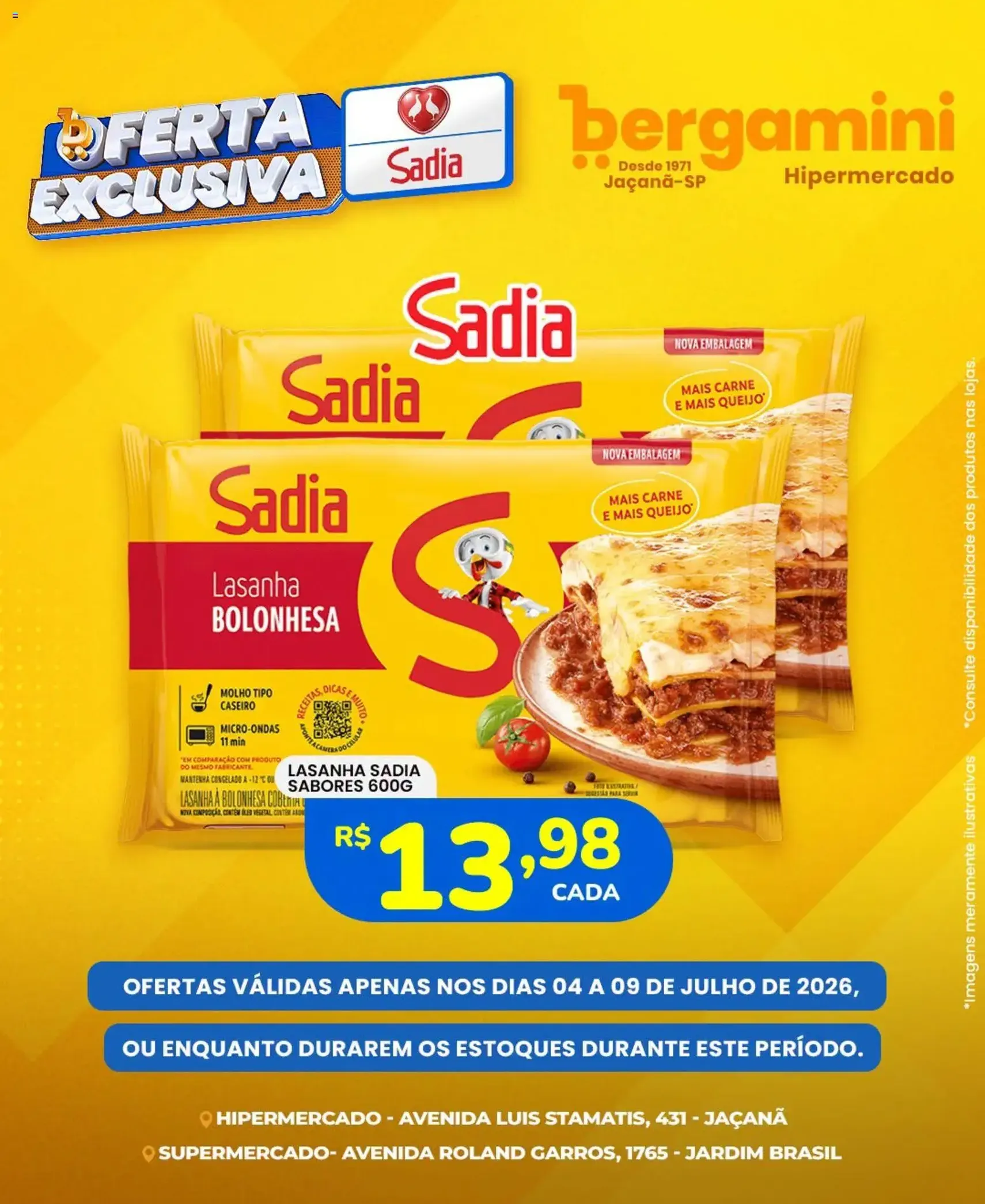 Supermercado Bergamini ofertas Sadia e a Perdigão - folheto válido a partir de 04/07/2026 página 2 de 6