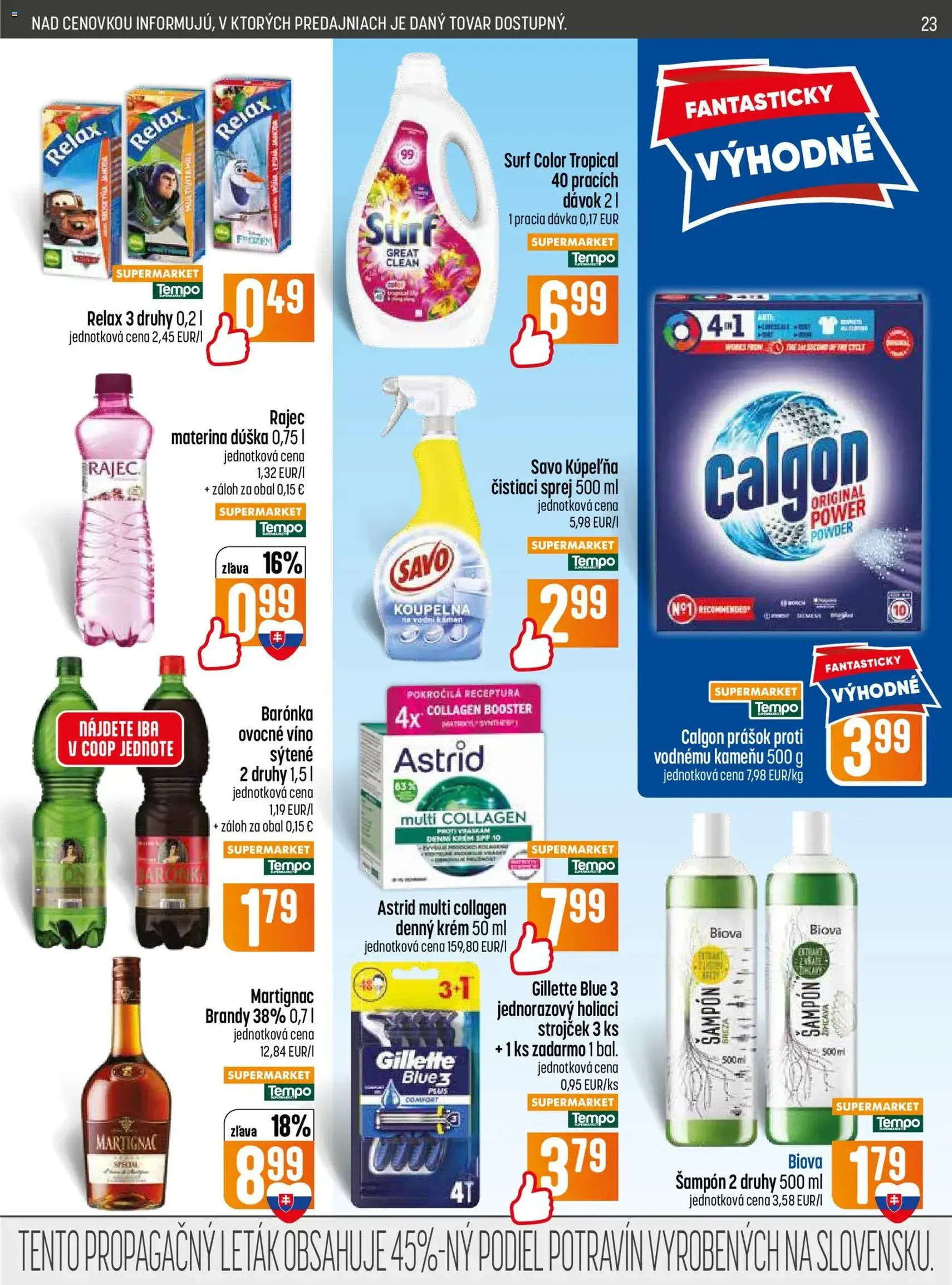 COOP Jednota leták - platný leták od 02.07.2026 strana 23 z 28
