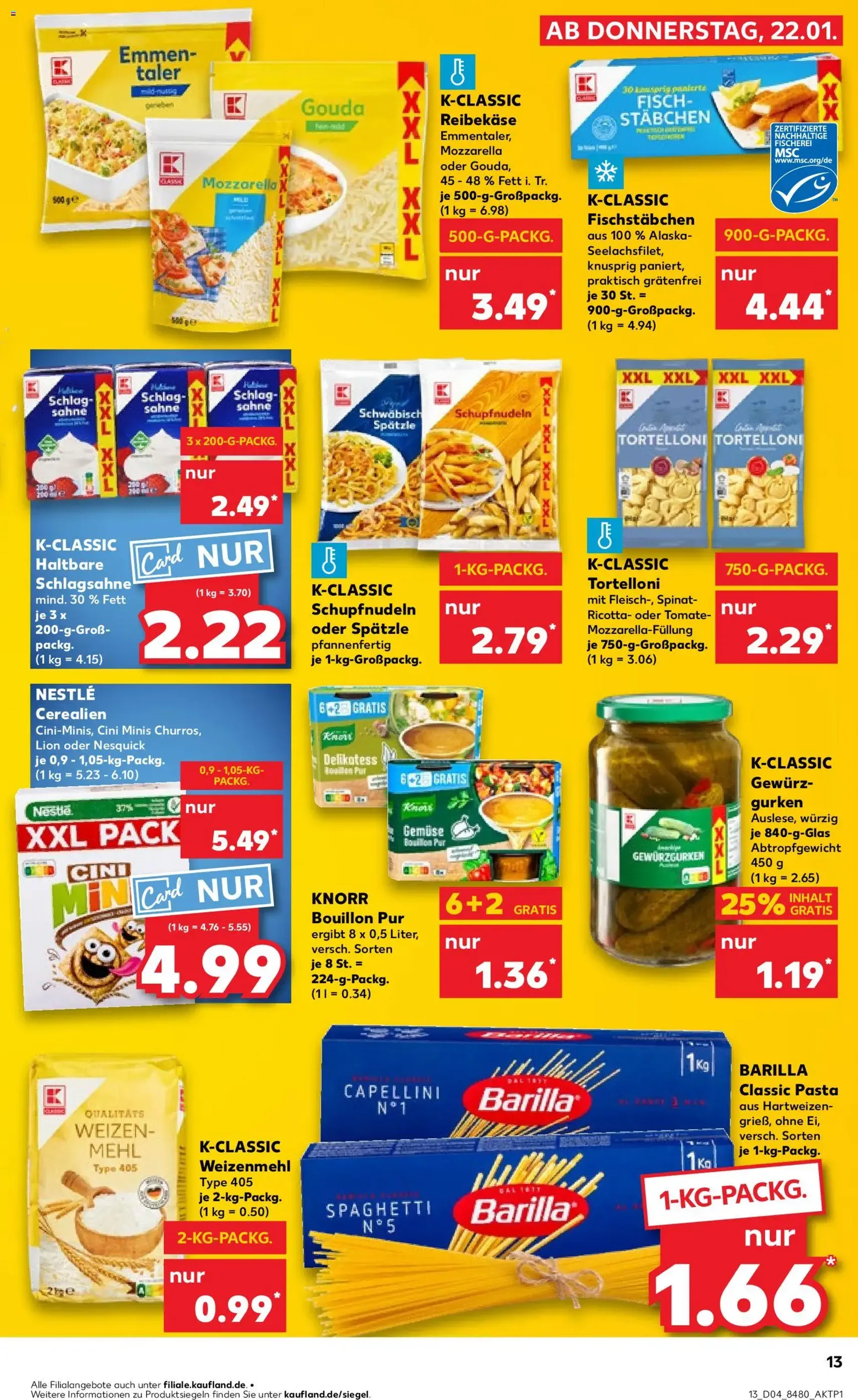 Kaufland Prospekt - Gültiger Prospekt ab 22.01.2026, Seite 13 von insgesamt 59