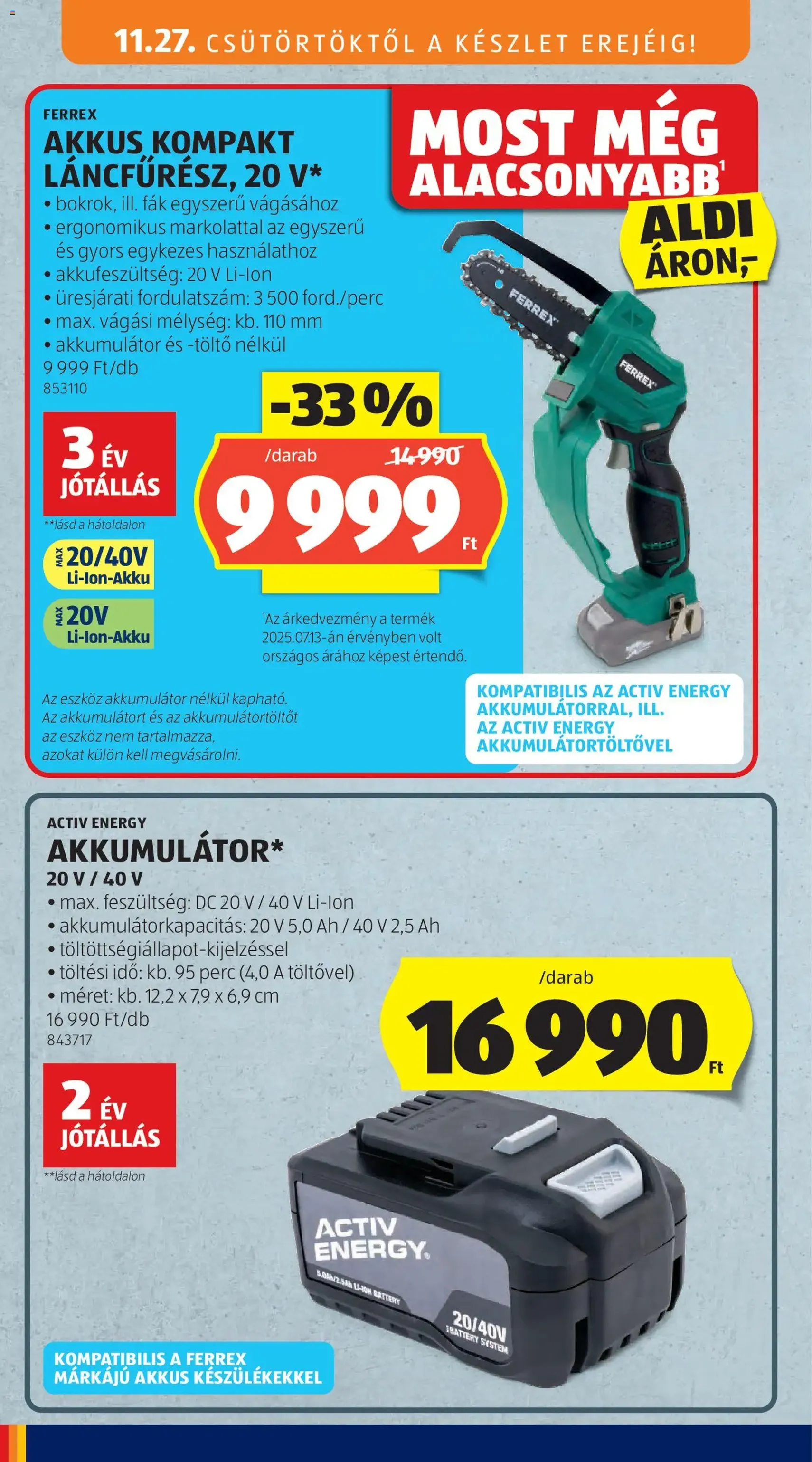 Aldi Black Friday - 2025.11.27. érvényes szórólap 4 oldal 62 oldalból
