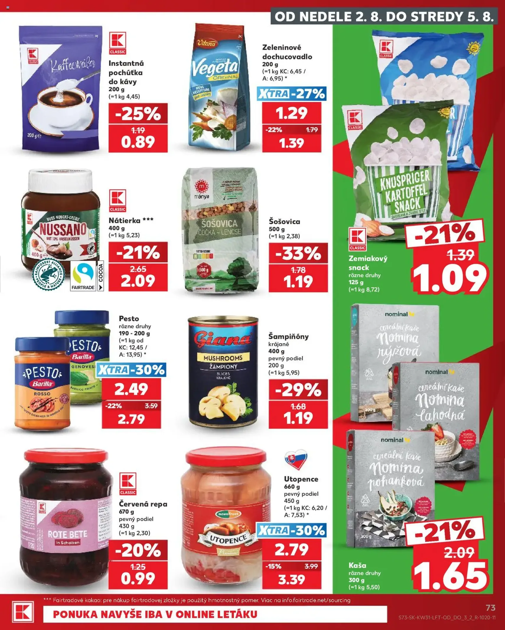Kaufland SK akciós újság - 2026.07.30. érvényes szórólap 73 oldal 74 oldalból