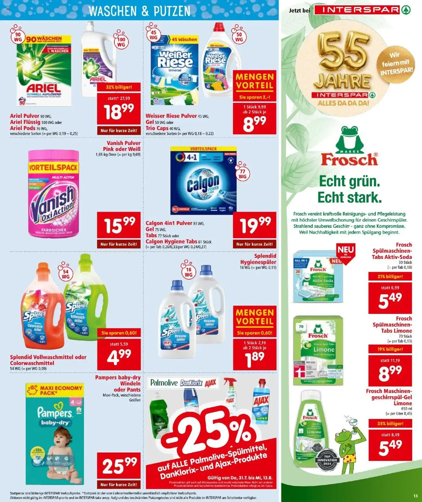 Interspar Flugblatt - Gültiger Prospekt ab 31.07.2025, Seite 13 von insgesamt 20