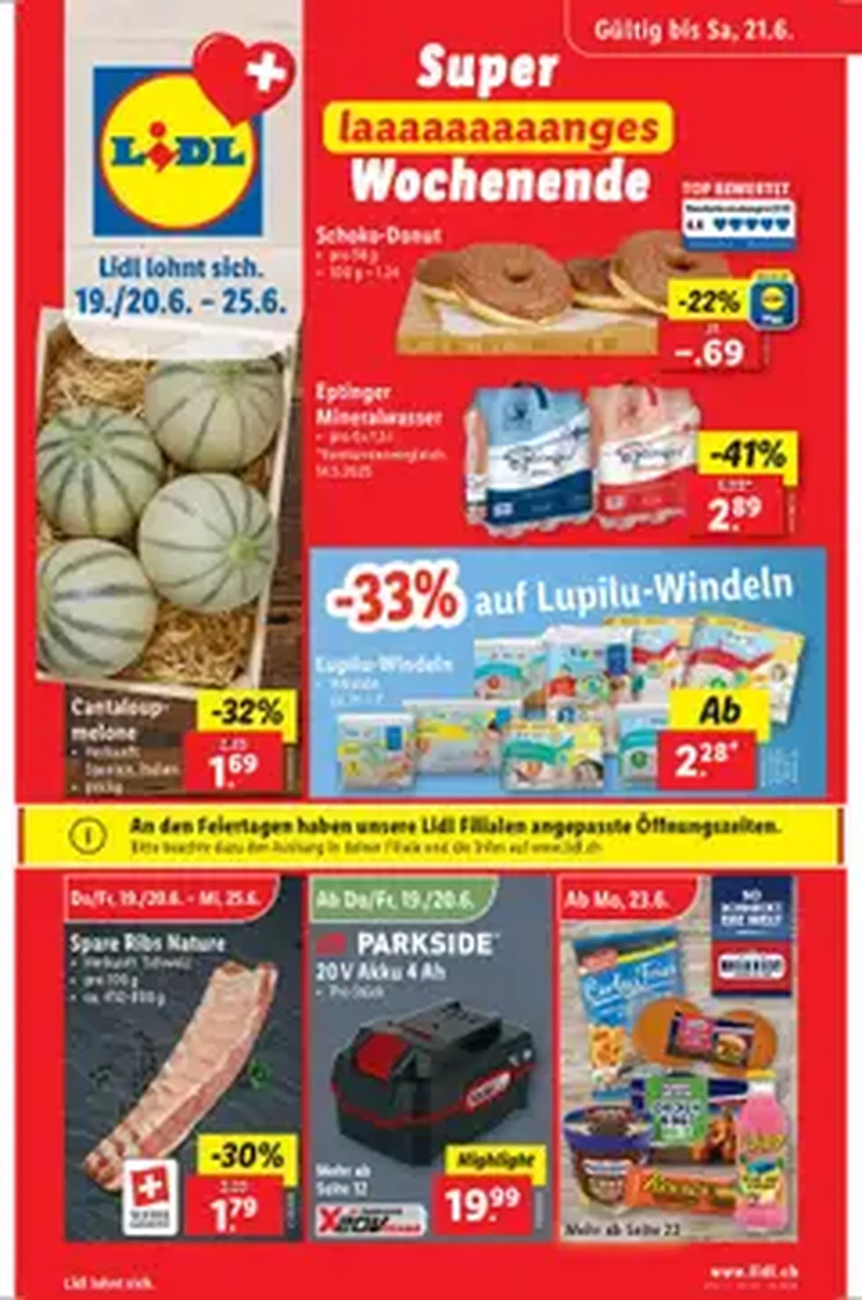 Lidl Aktionen - Gültiger Prospekt ab 19.06.2025, Seite 1 von insgesamt 1