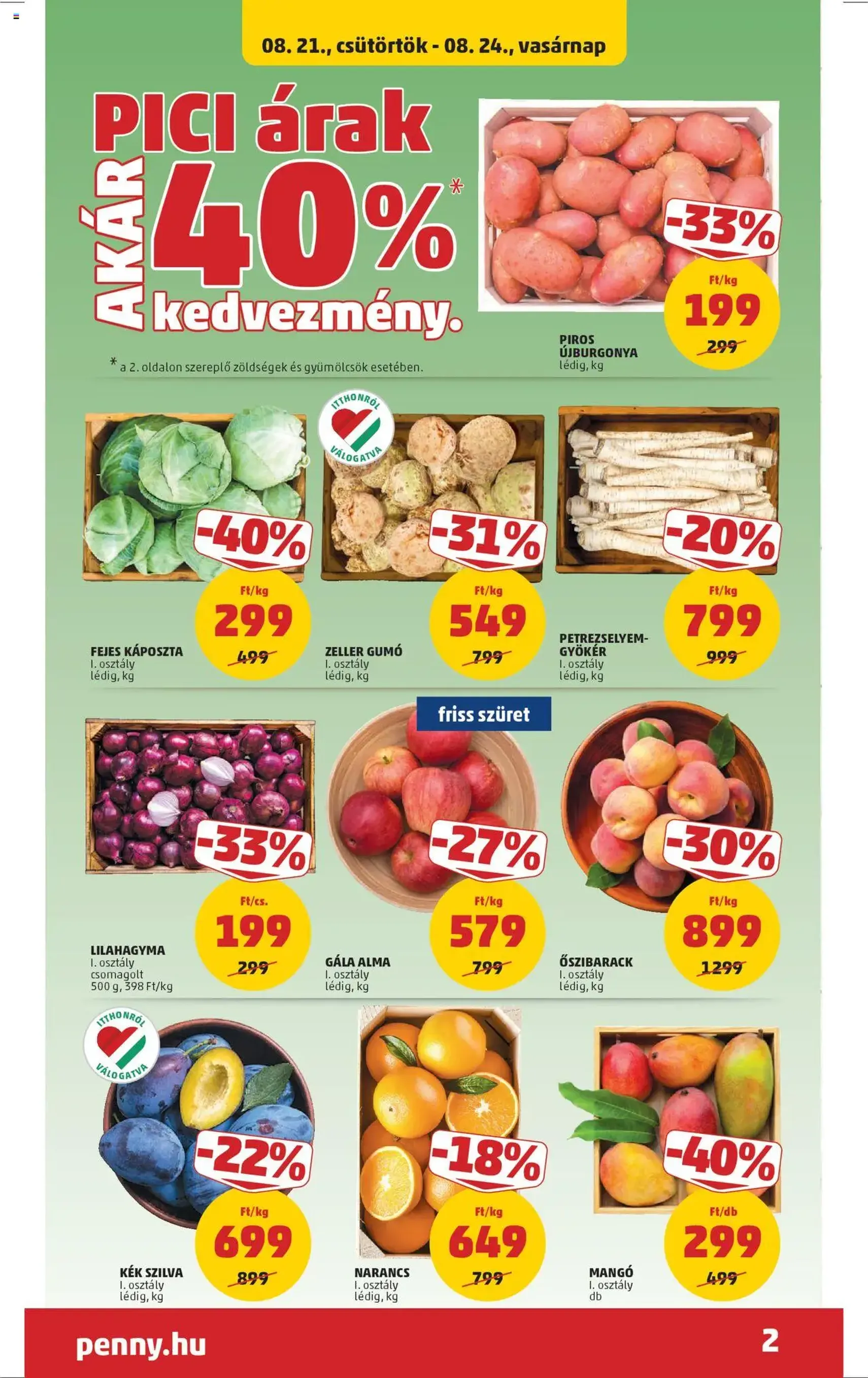 PENNY Akciós újság - 2025.08.21. érvényes szórólap 2 oldal 38 oldalból