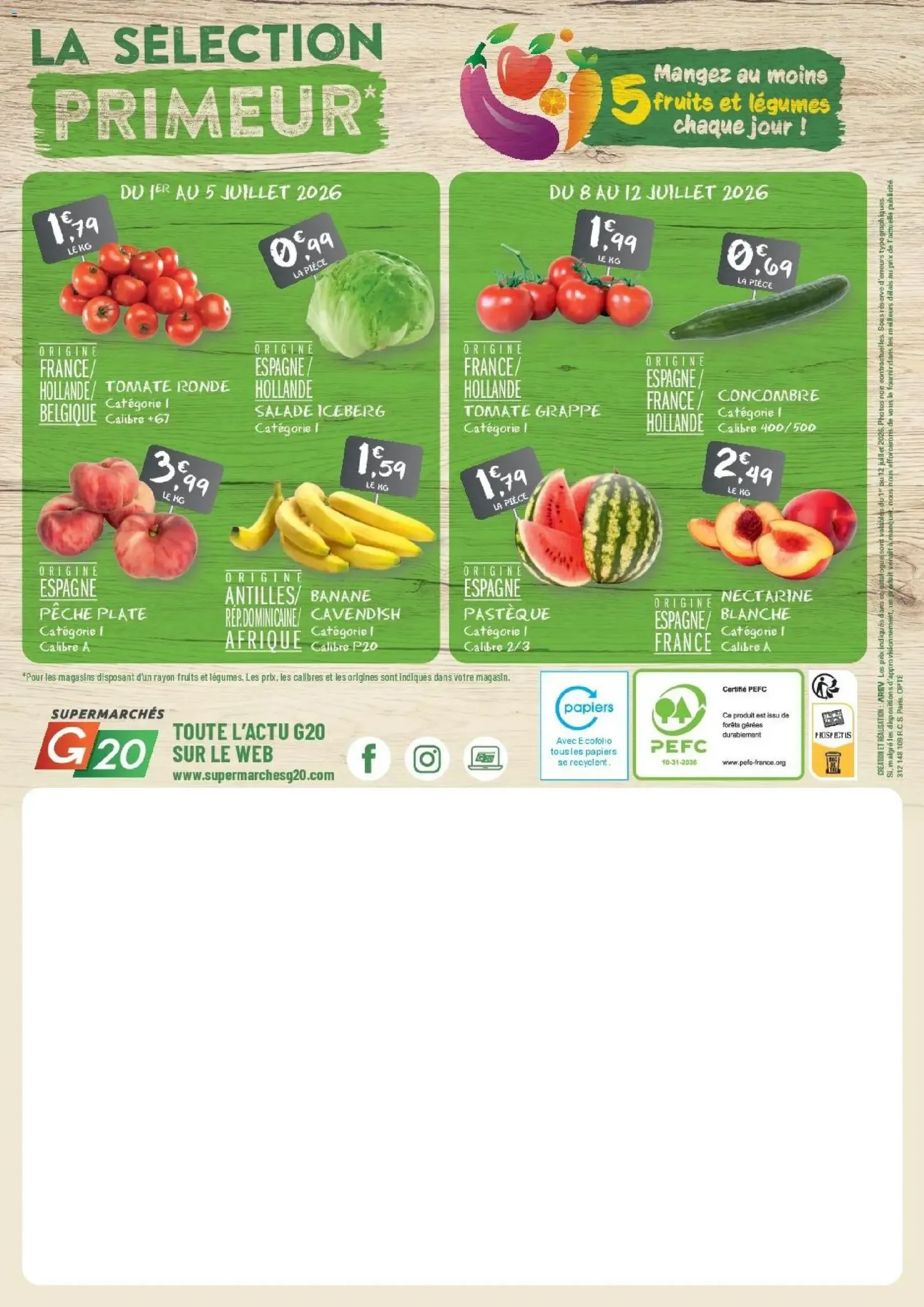 G20 Supermarchés catalogue - brochure valable à partir du 01/07/2026, page 20 sur 20