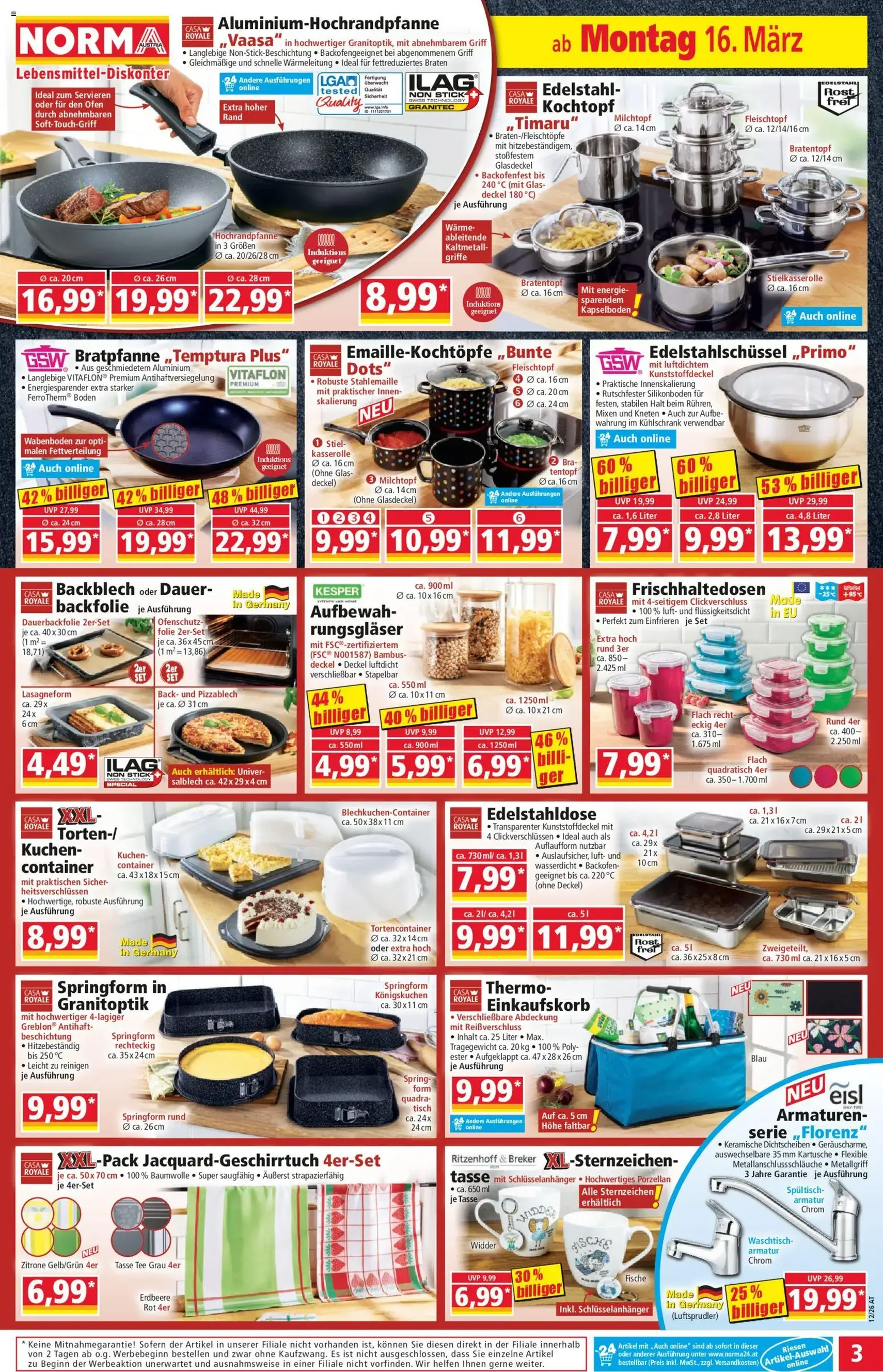 Norma Flugblatt - Gültiger Prospekt ab 16.03.2026, Seite 3 von insgesamt 20
