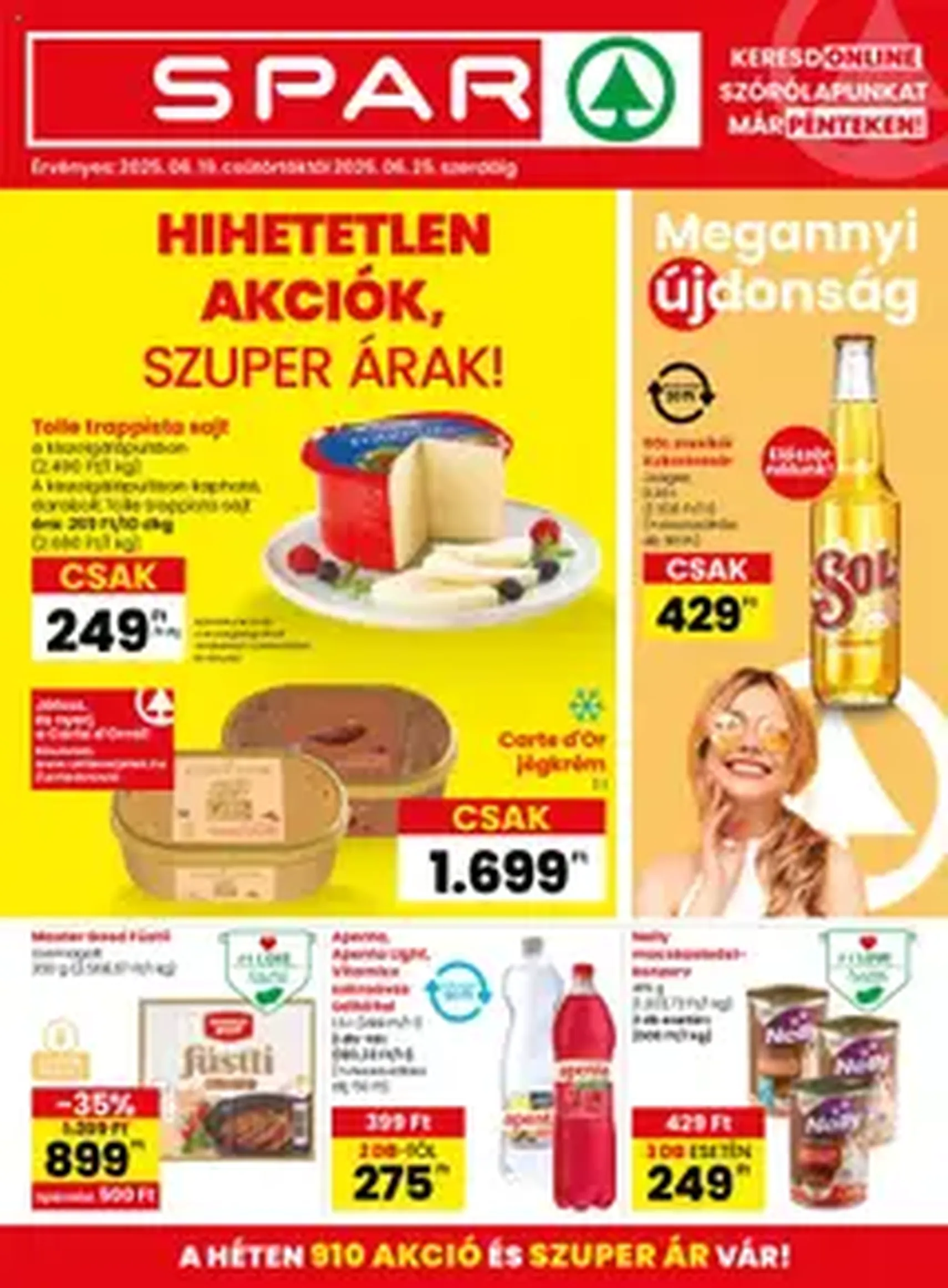 Spar Akciós újság - 2025.06.19. érvényes szórólap 1 oldal 1 oldalból