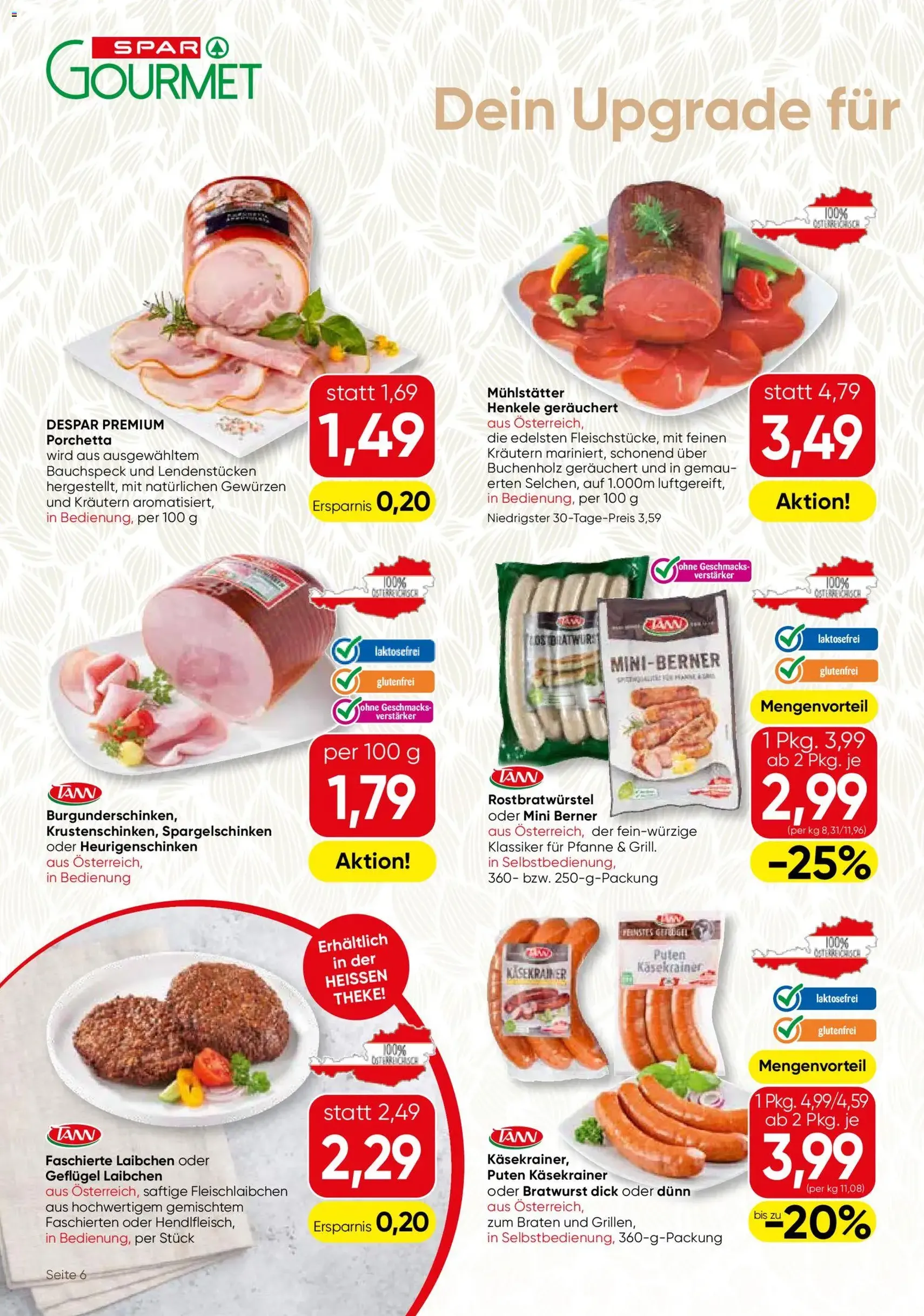 SPAR Gourmet Flugblatt - Gültiger Prospekt ab 21.05.2026, Seite 6 von insgesamt 12