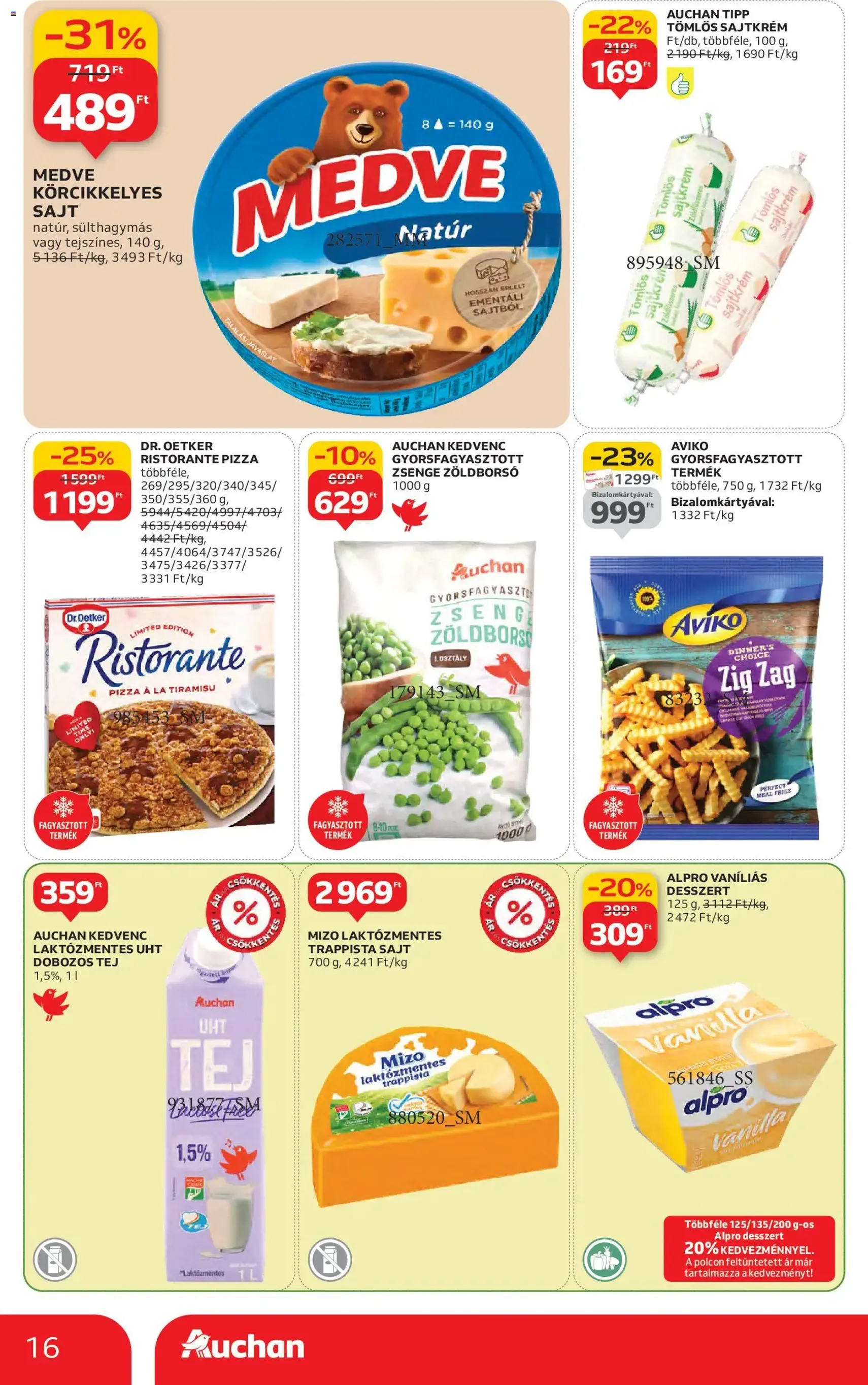 Auchan Akciós újság - 2025.10.30. érvényes szórólap 16 oldal 58 oldalból Auchan Akciós újság - 2025.10.30. érvényes szórólap 16 oldal 58 oldalból