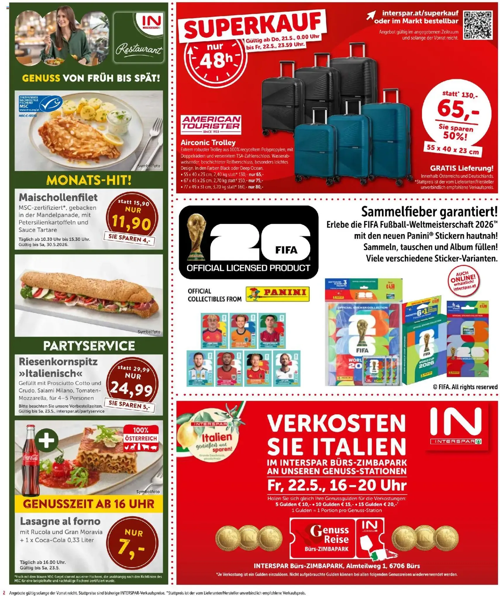 Interspar - Flugblatt - Gültiger Prospekt ab 21.05.2026, Seite 2 von insgesamt 24
