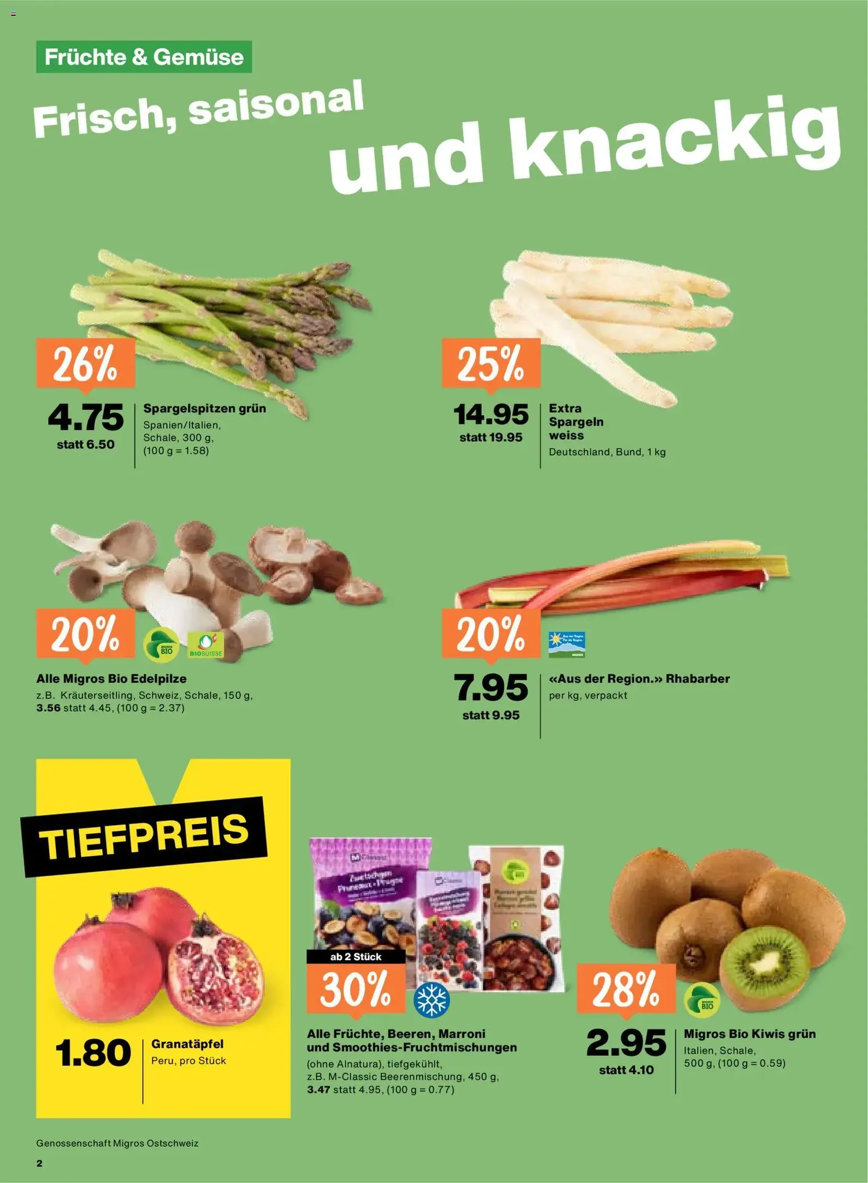 Migros aktionen - Gültiger Prospekt ab 23.04.2026, Seite 2 von insgesamt 20