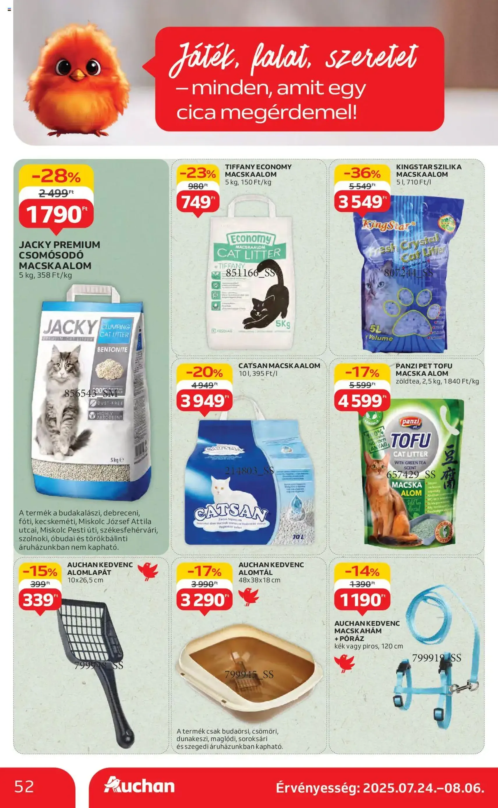 Auchan Akciós újság - 2025.07.24. érvényes szórólap 52 oldal 60 oldalból
