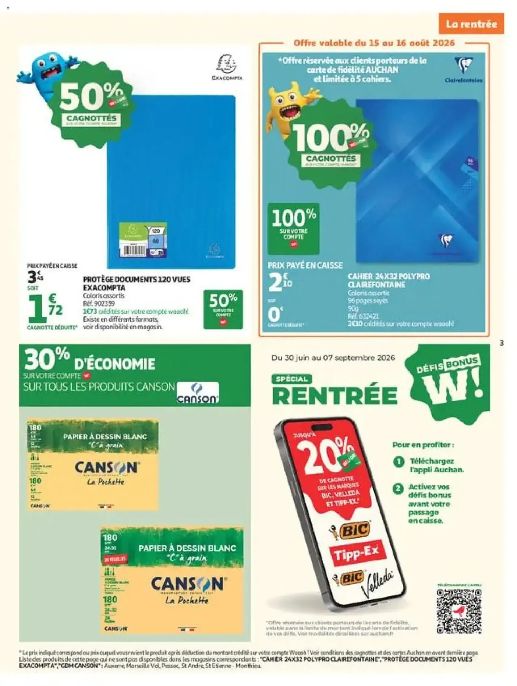 Auchan catalogue - brochure valable à partir du 11/08/2026, page 3 sur 34