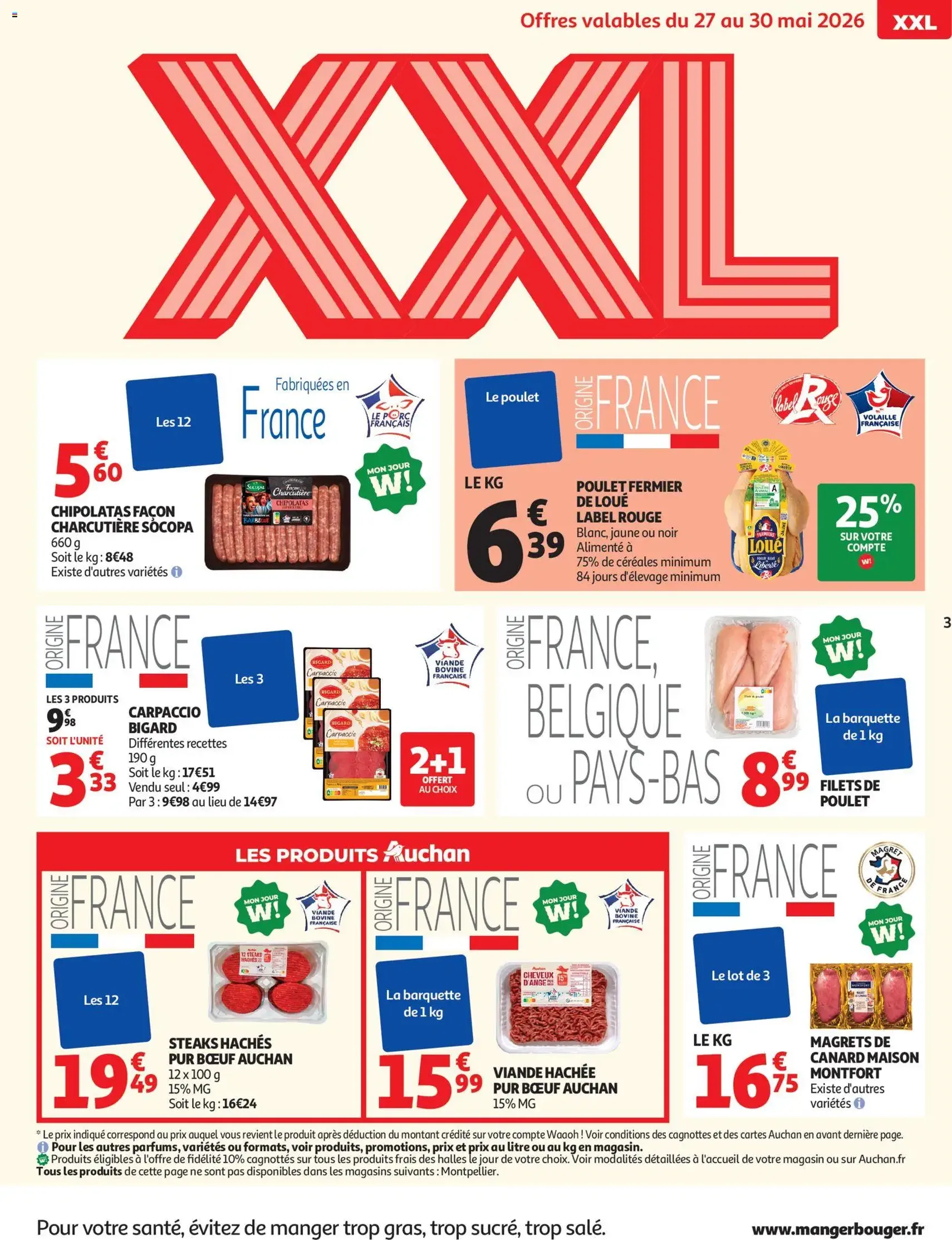 Auchan prospectus - brochure valable à partir du 27/05/2026, page 3 sur 36