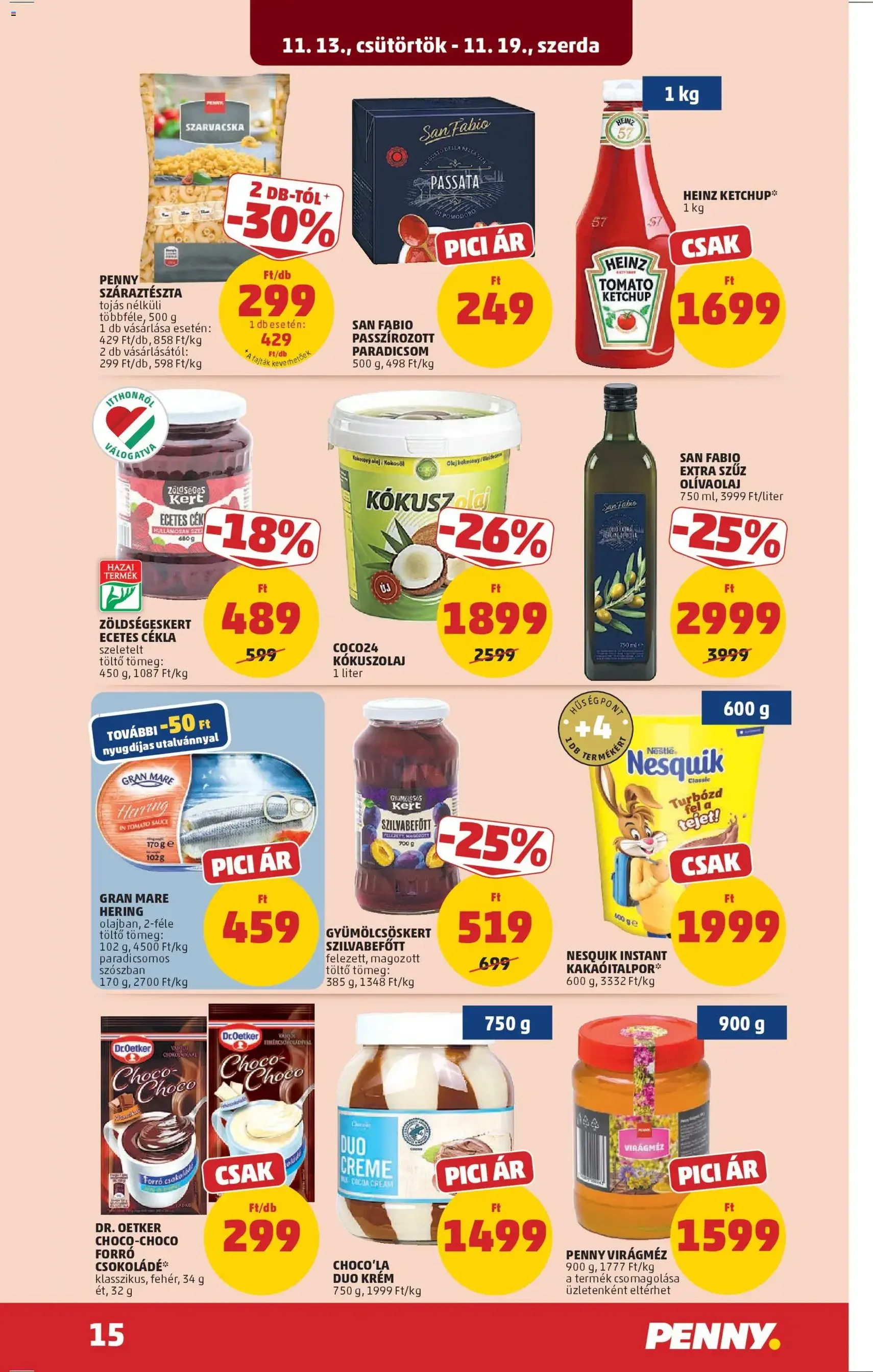 PENNY Akciós újság - 2025.11.13. érvényes szórólap 19 oldal 45 oldalból