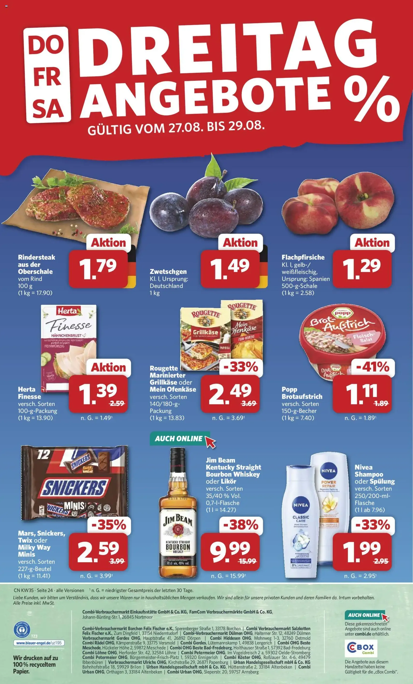 Combi Prospekt - Gültiger Prospekt ab 24.08.2026, Seite 30 von insgesamt 35