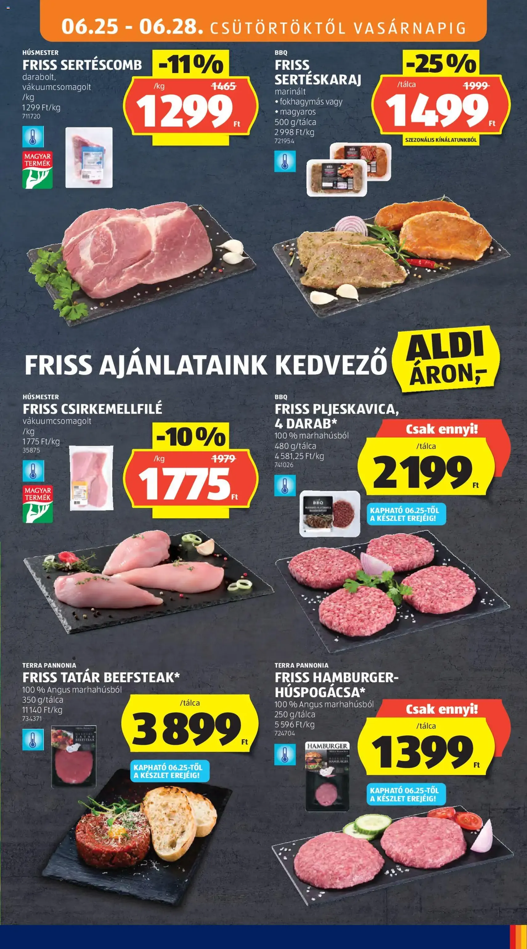 Aldi akciós újság - 2026.06.25. érvényes szórólap 11 oldal 62 oldalból