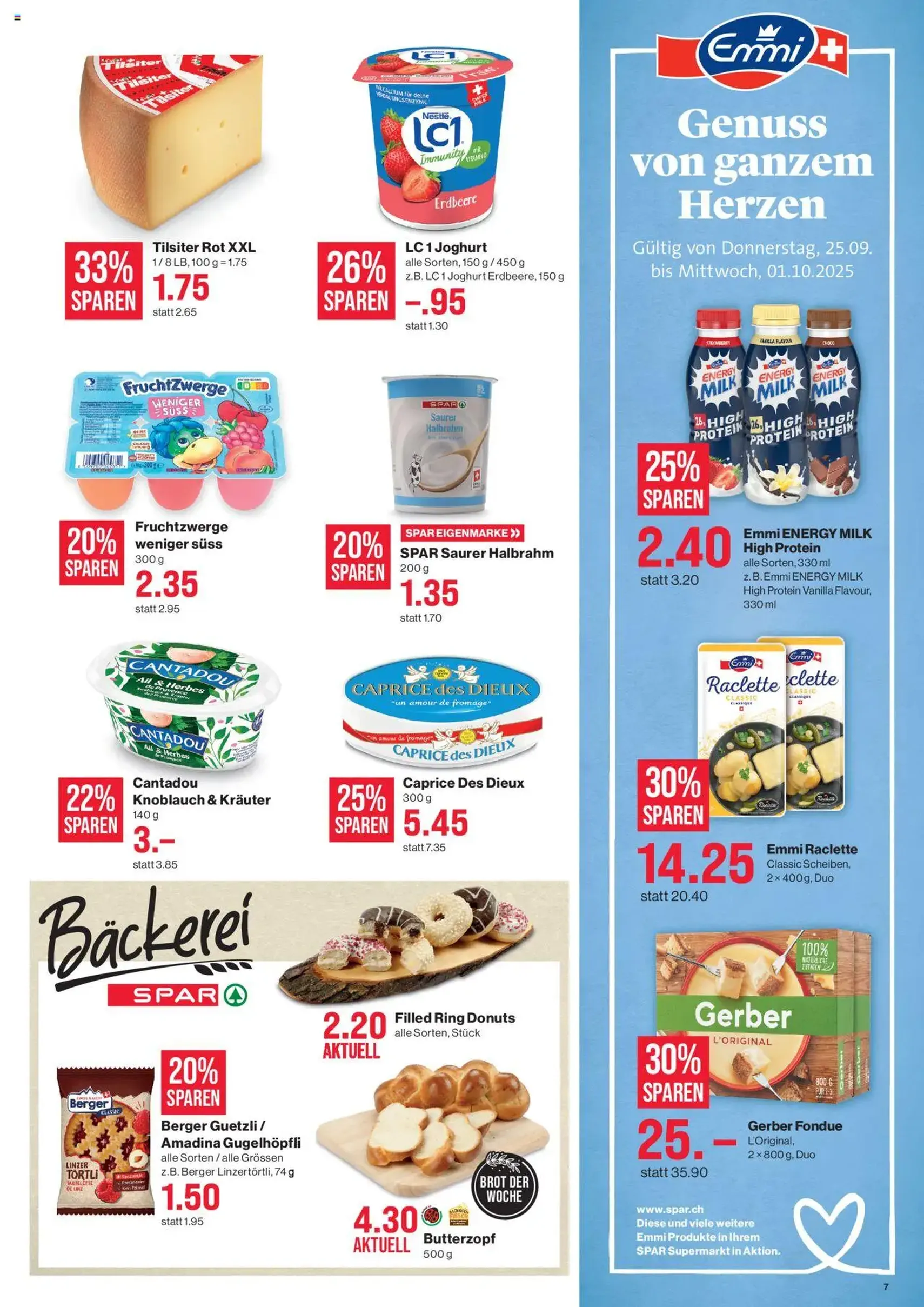 SPAR Aktionen - Gültiger Prospekt ab 25.09.2025, Seite 7 von insgesamt 24